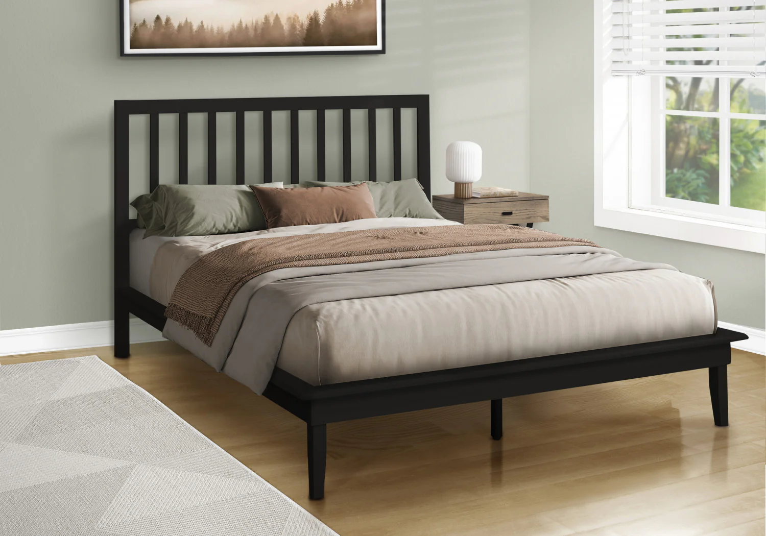 Margaret Queen Bed - Black - Image 2