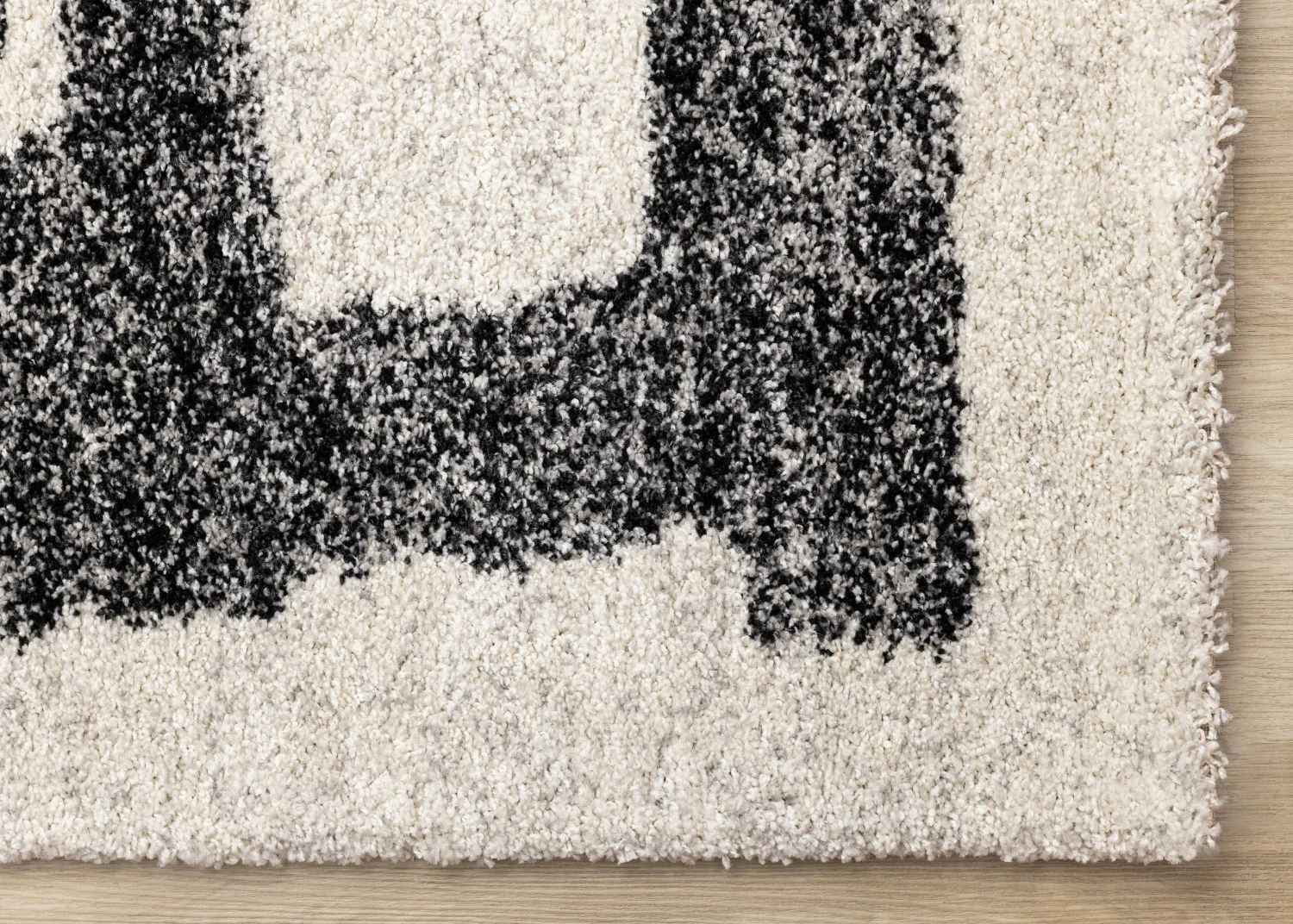 Marquee Modern Abstract Area Rug - 5' X 8' - Cream/Black - Image 6