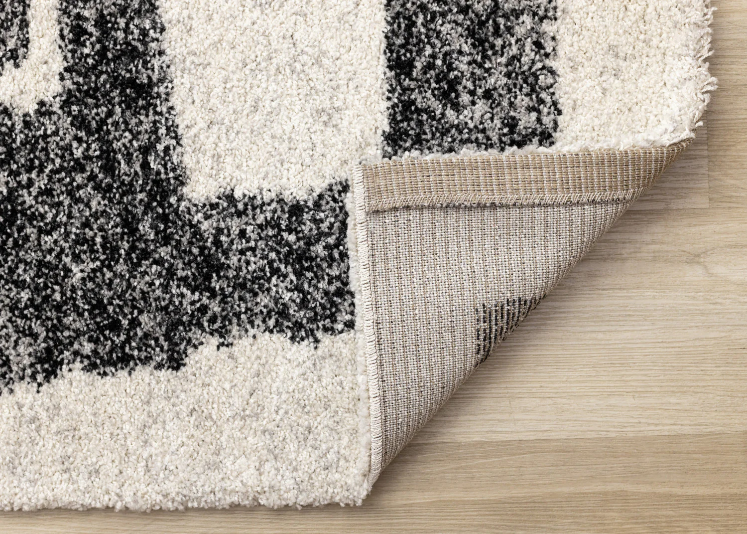 Marquee Modern Abstract Area Rug - 5' X 8' - Cream/Black - Image 7