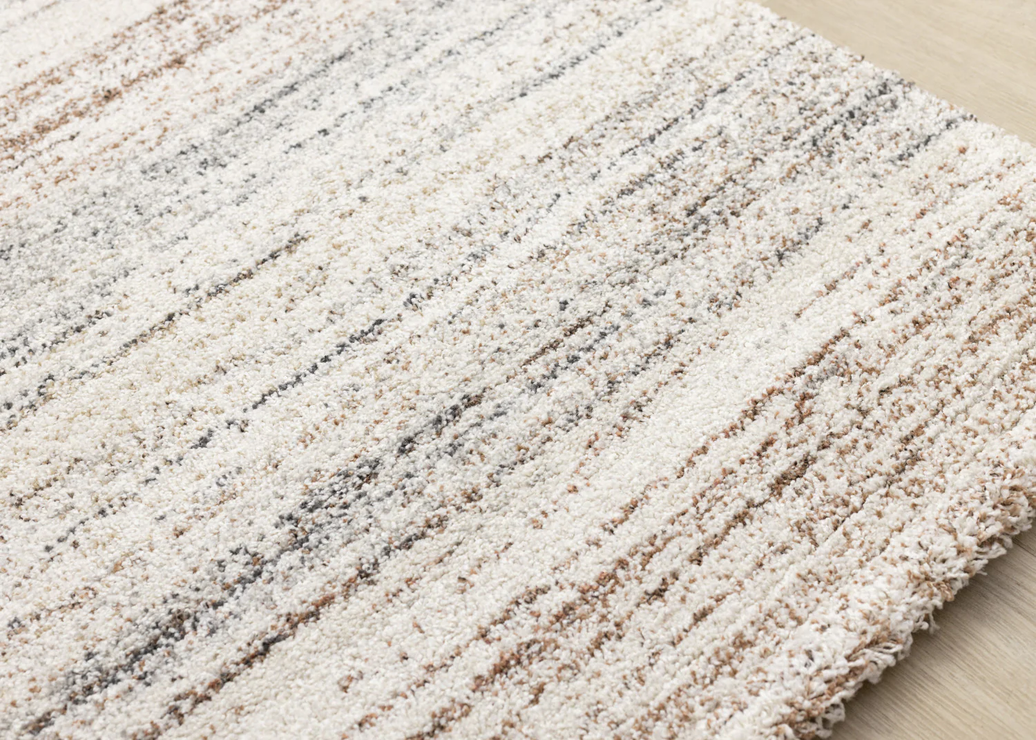Marquee Soft Contemporary Area Rug - 5' X 8' - Cream/Rust - Image 4