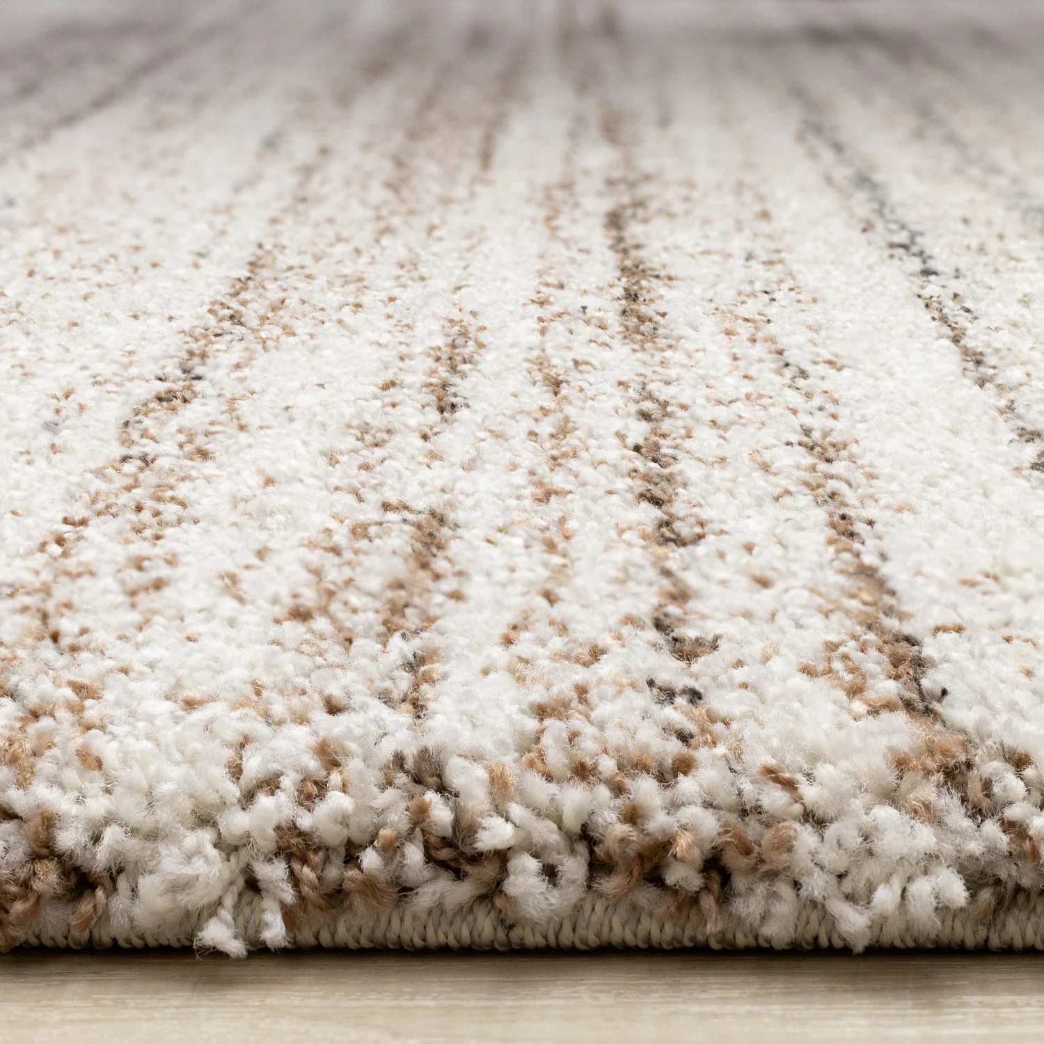 Marquee Soft Contemporary Area Rug - 8' X 11' - Cream/Rust - Image 5