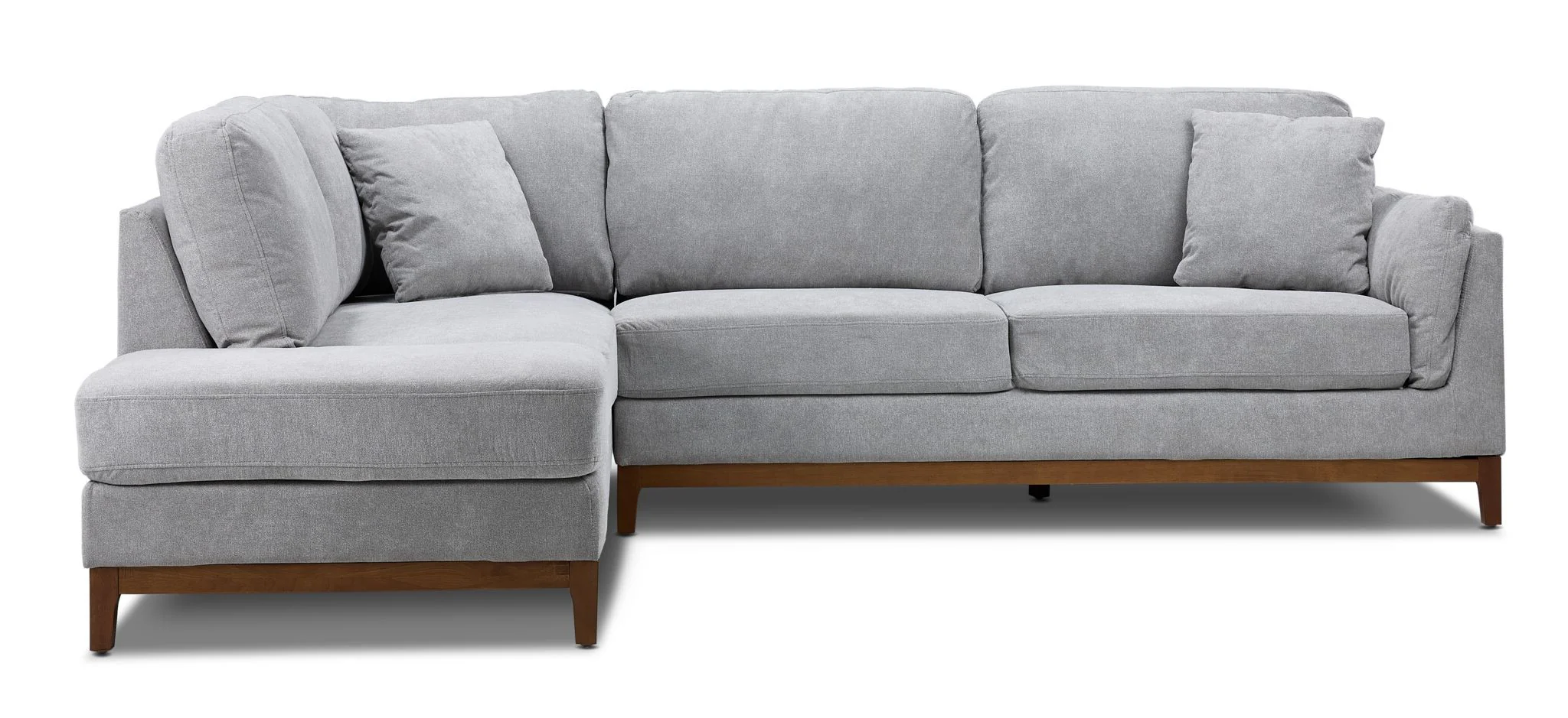 Marquis 2-Piece Sectional with Left Facing Chaise - Grey - Image 2