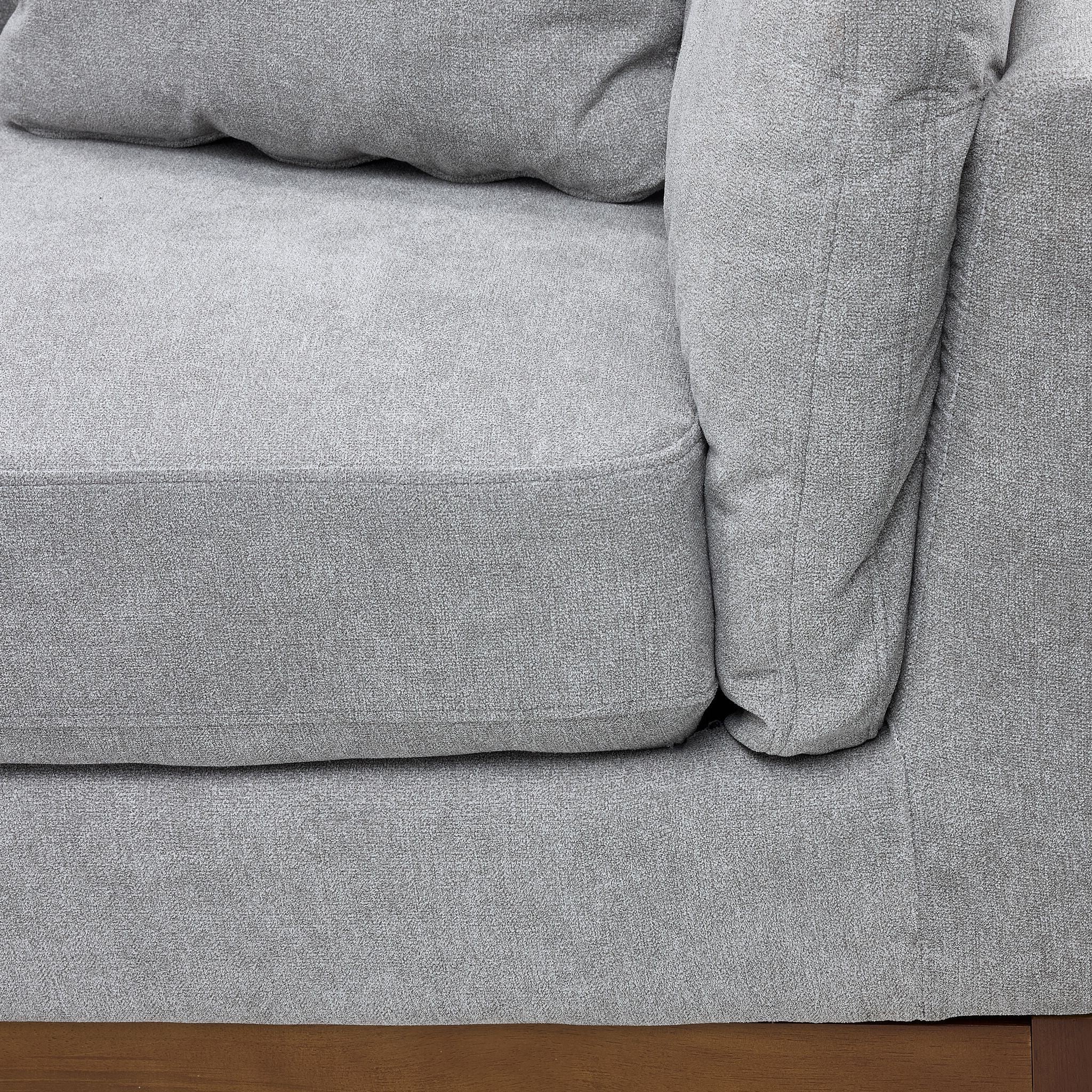 Marquis 2-Piece Sectional with Left Facing Chaise - Grey - Image 3