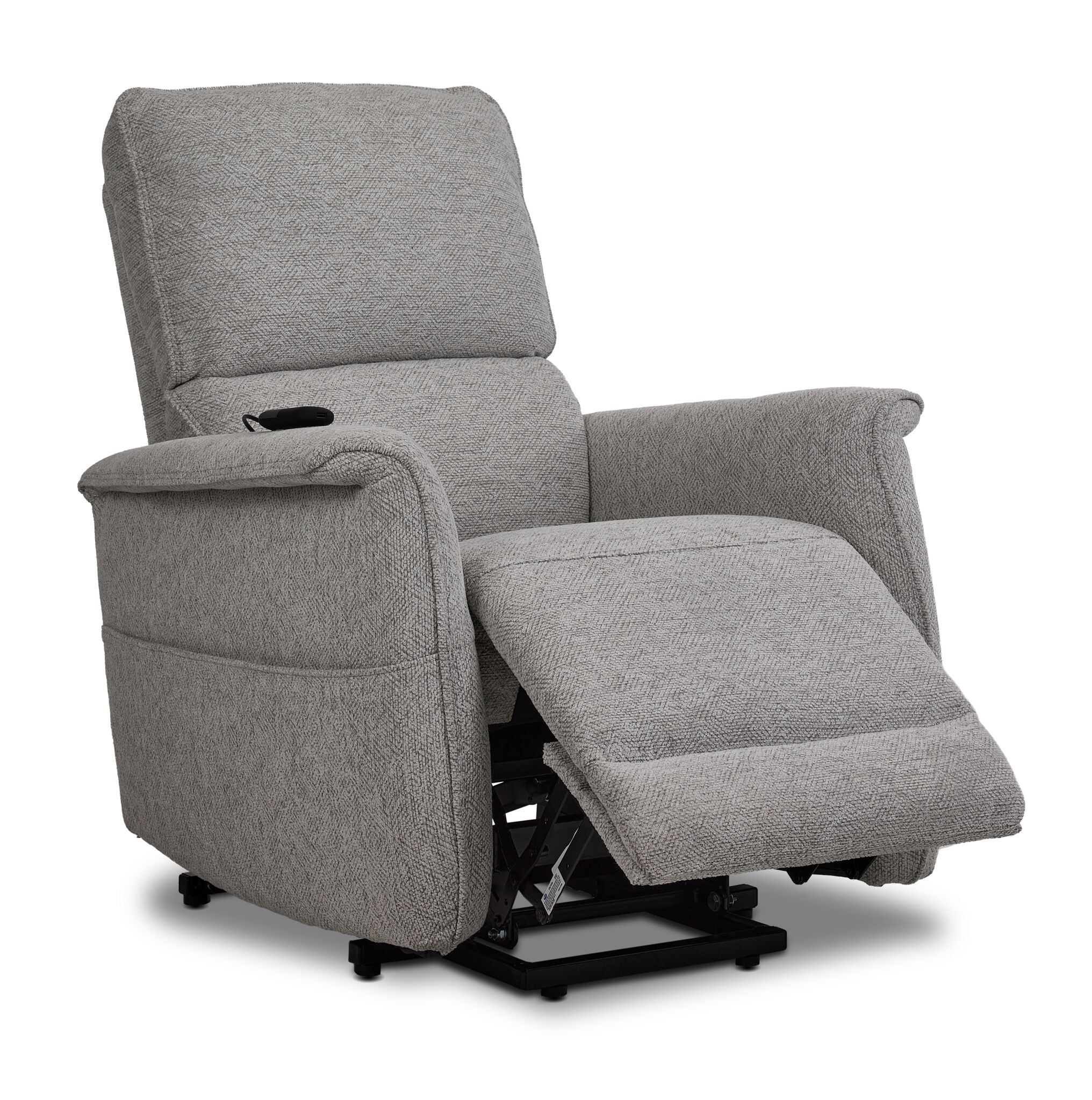 Marseille Power Lift Recliner - Light Grey - Image 3