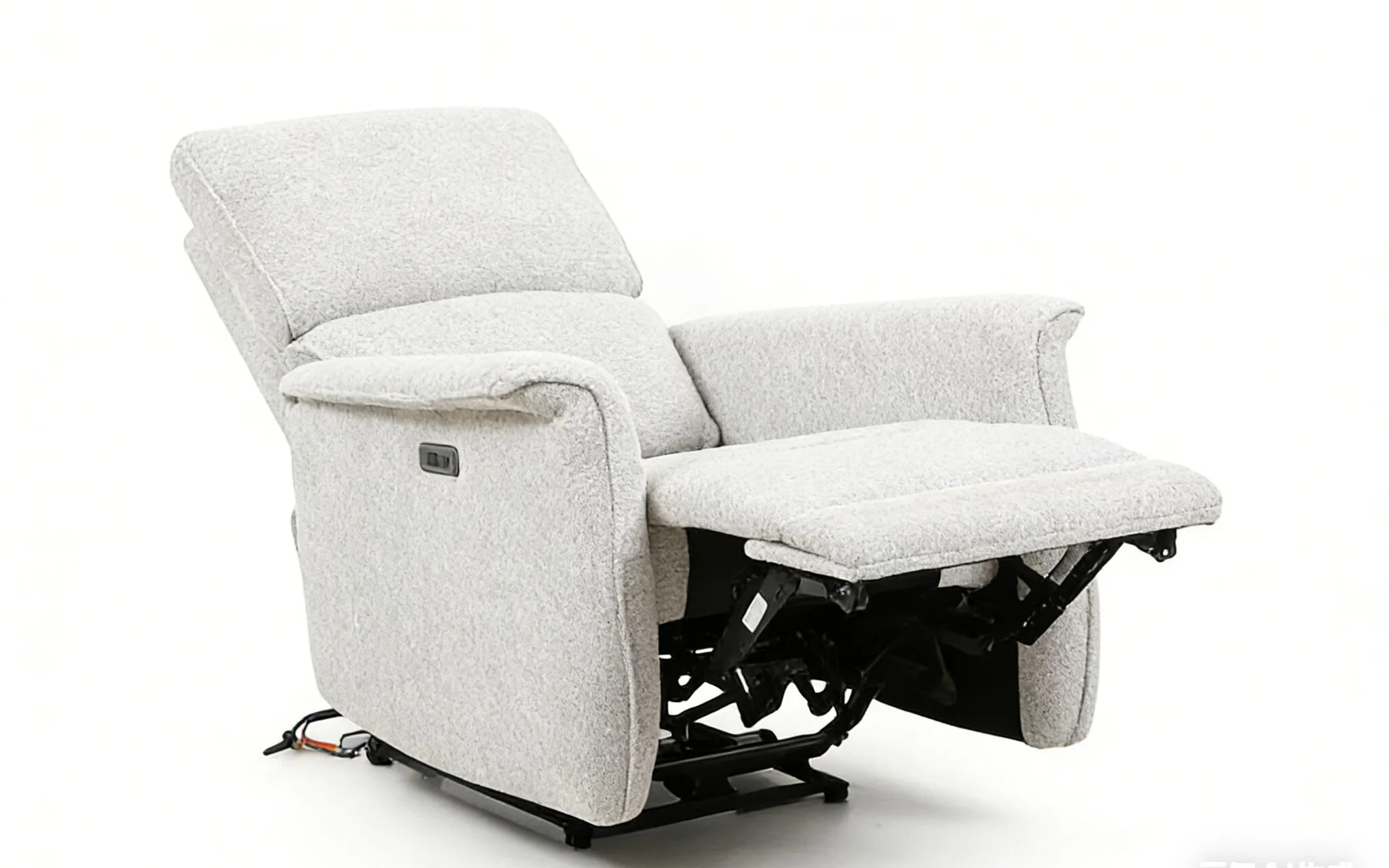 Marseille Power Recliner - Light Grey - Image 3