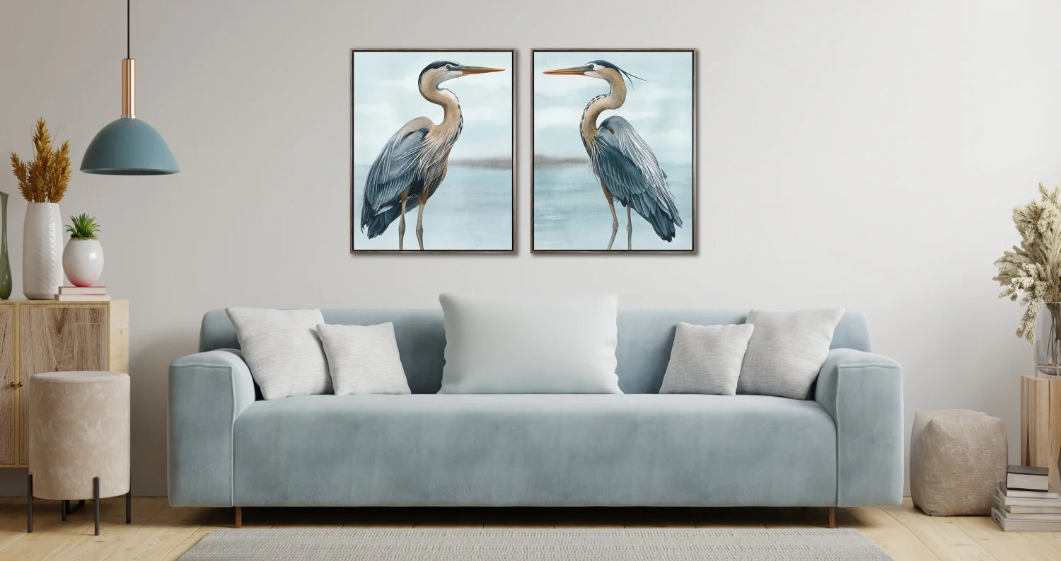Marshside Majesty I Wall Art - Blue/White - 30 X 24 - Image 2