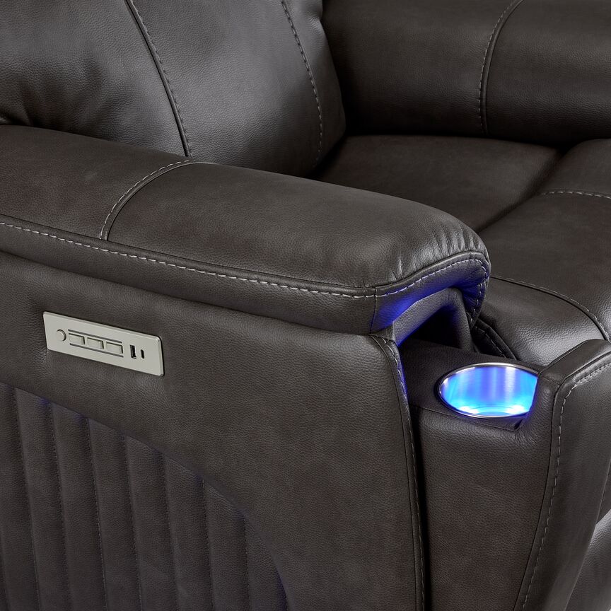 Matrix Triple Power Recliner - Smoke - Image 5