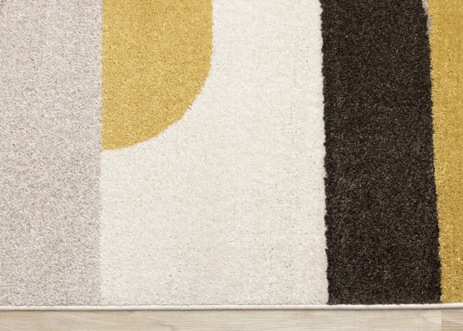 Maui Contemporary Geometric Area Rug - 5' X 8' - Cream/Yellow - Image 9