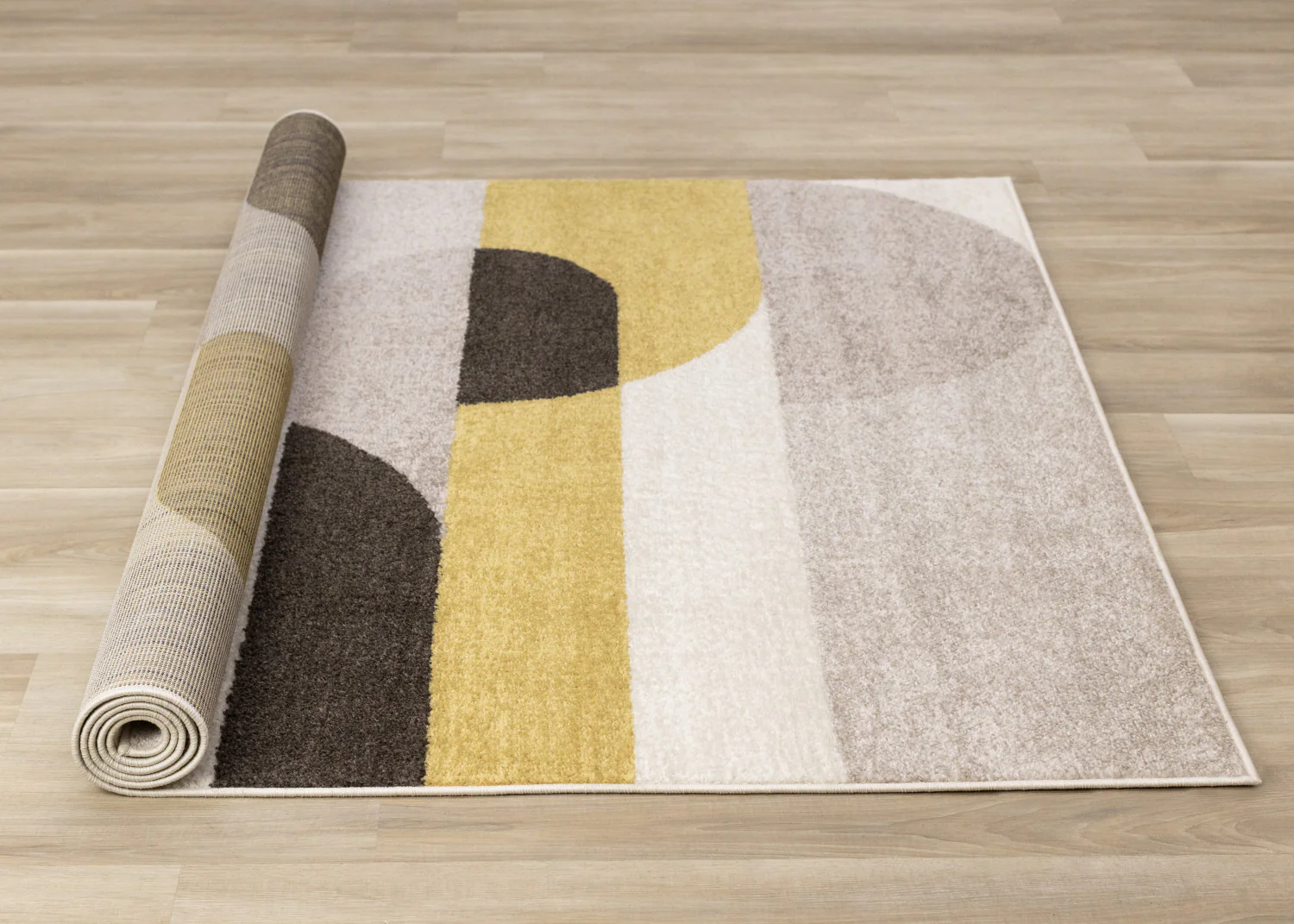 Maui Contemporary Geometric Area Rug - 8' X 11' - Cream/Yellow - Image 8