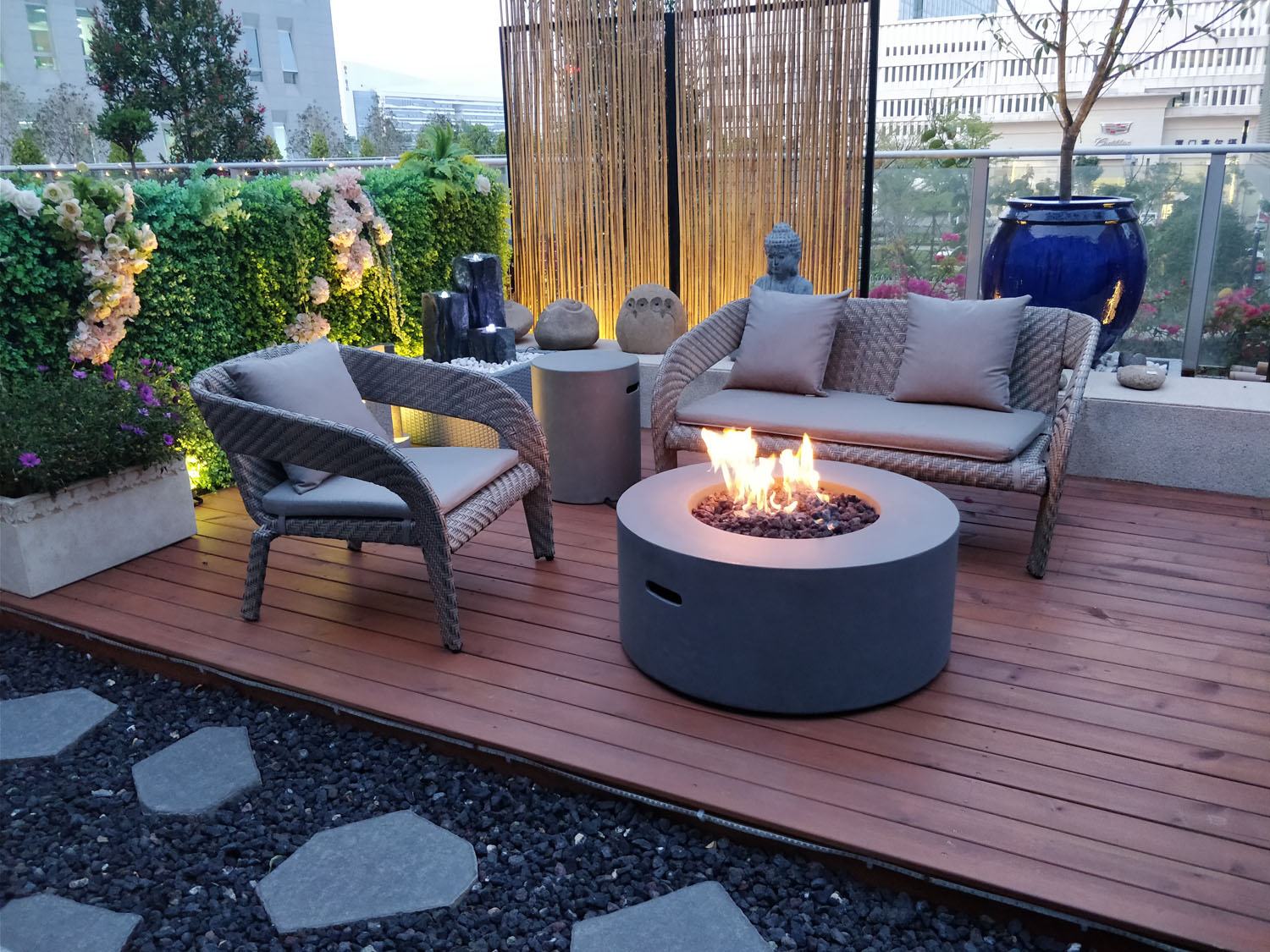 Mauna Loa Concrete Lava Fire Table (Modena) - Propane - Image 4