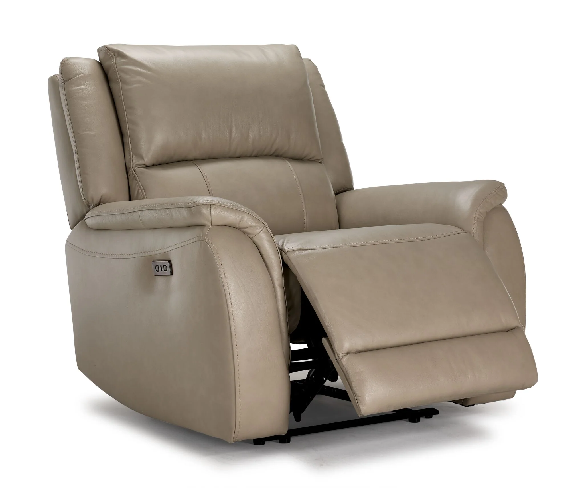 Maxton Leather Power Recliner - Taupe - Image 3