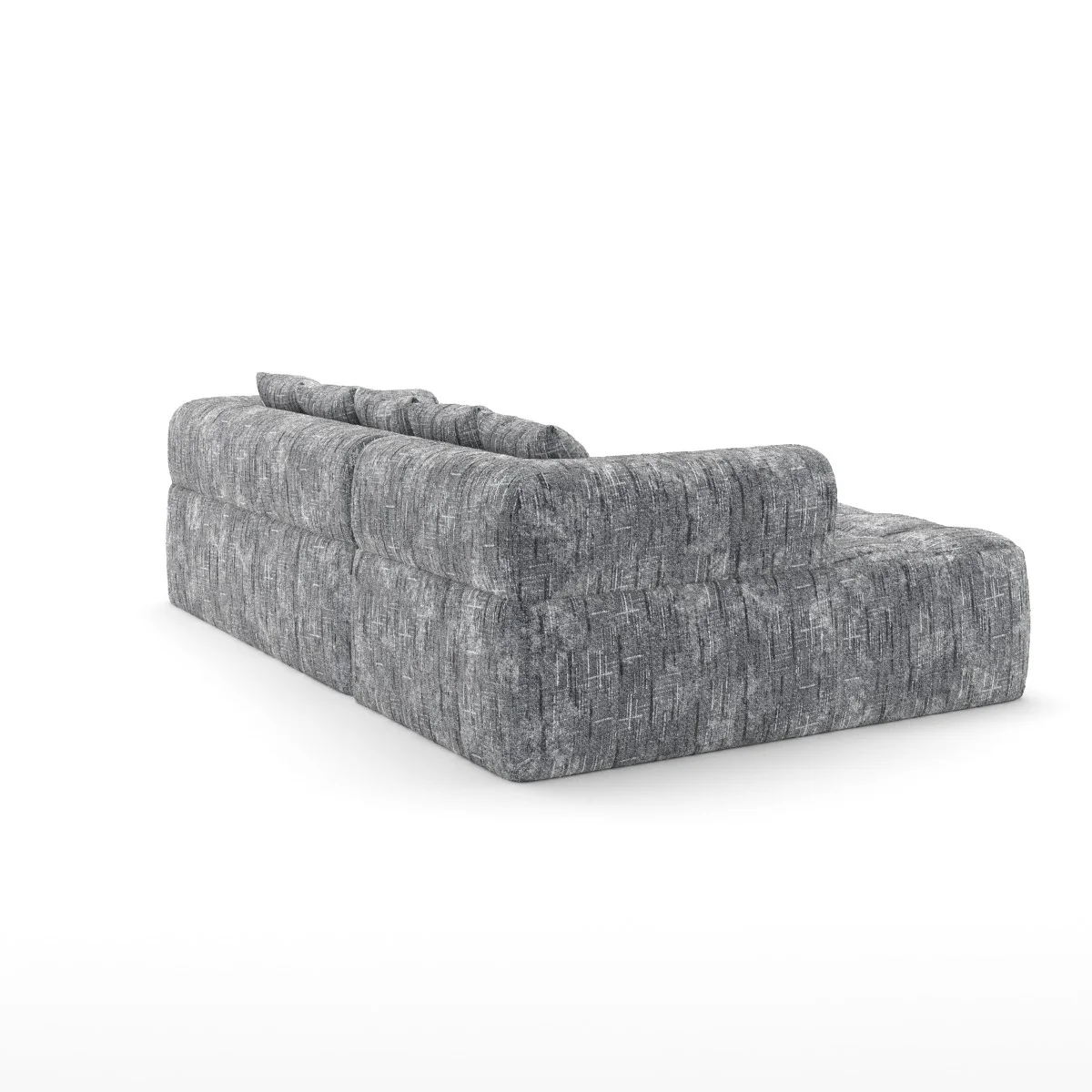 Maya All Foam Sectional - Grey - Image 5