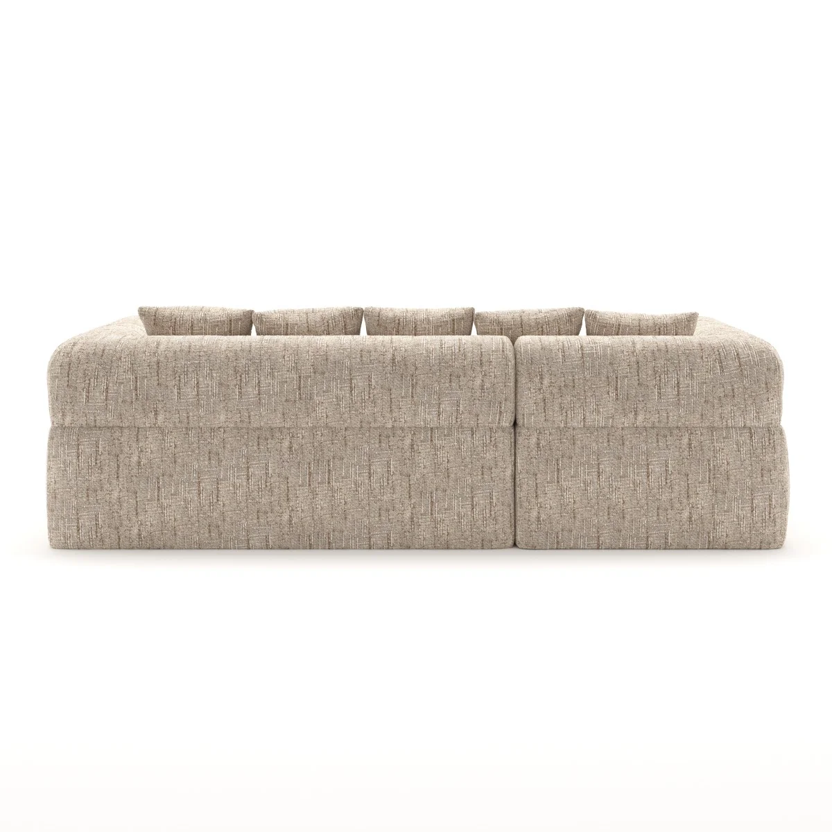 Maya All Foam Sectional - Taupe - Image 7