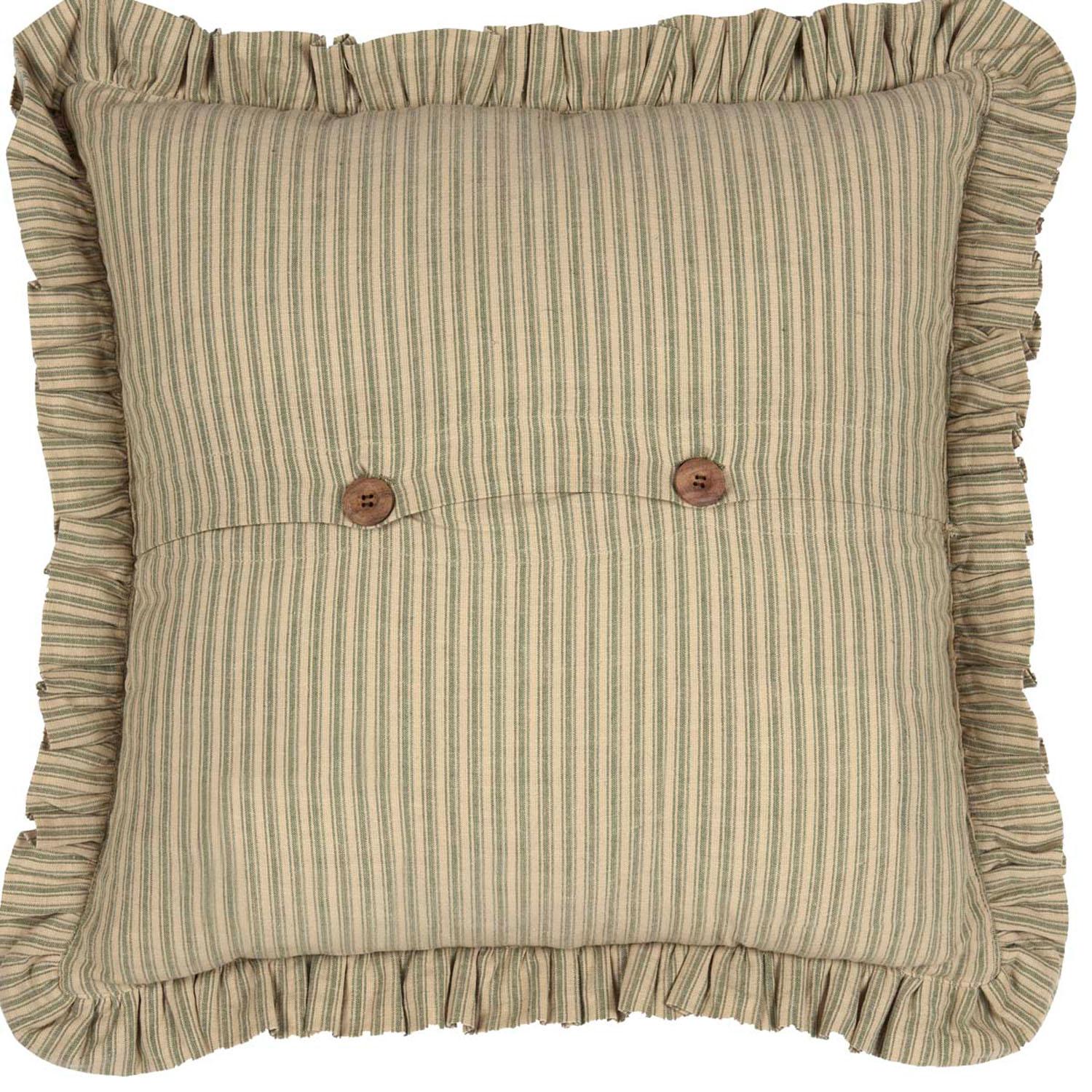 Mayfred 18 x 18 Pillow - Khaki/Barn Red - Image 3