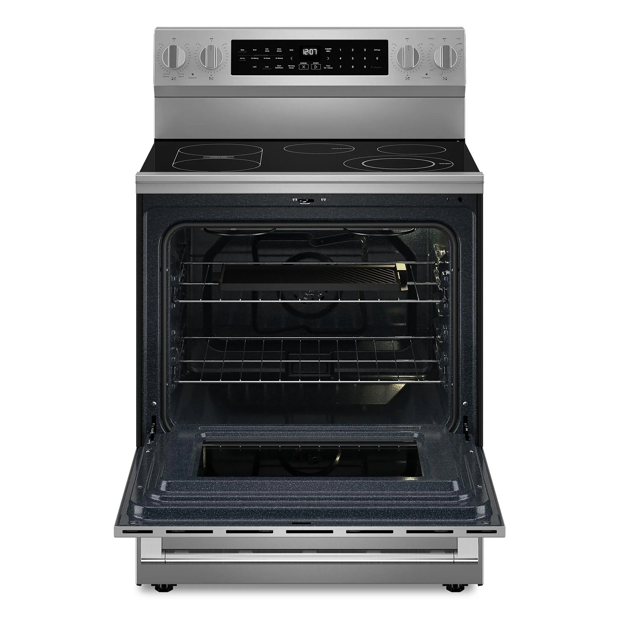 Maytag Fingerprint Resistant Stainless Steel Freestanding Electric Convection Range (5.3 Cu.Ft.) - YMFES8030RZ - Image 2