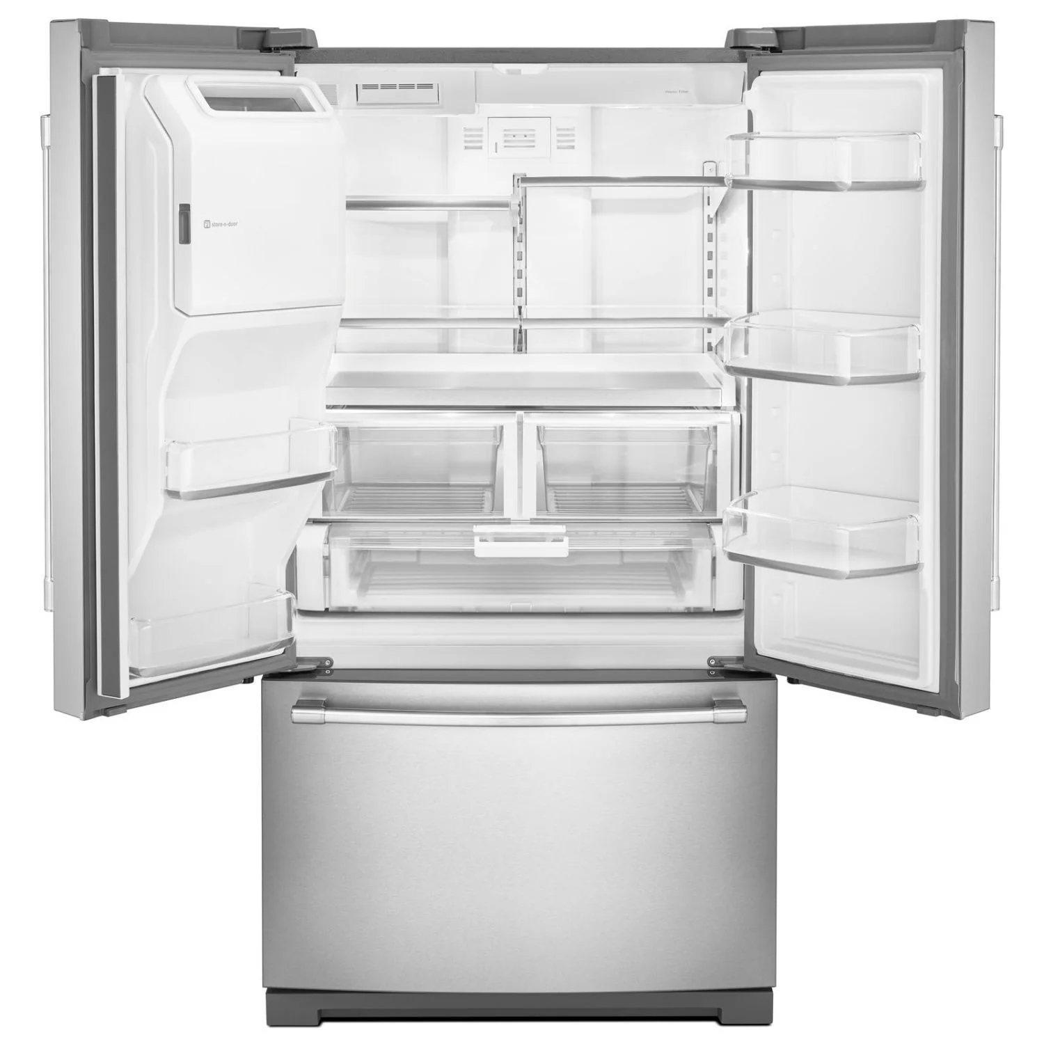 Maytag 35.75" 27 Cu. Ft. Fingerprint Resistant Stainless Steel French Door Refrigerator - MFT2772HEZ - Image 2