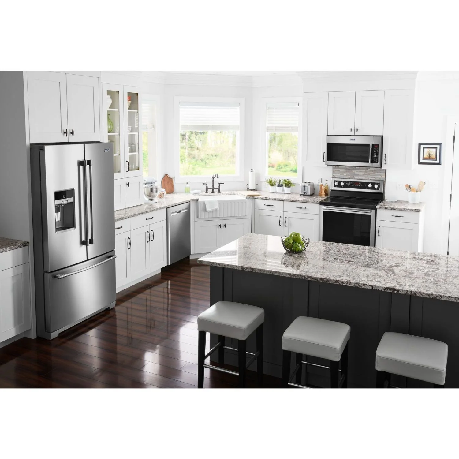 Maytag 35.75" 27 Cu. Ft. Fingerprint Resistant Stainless Steel French Door Refrigerator - MFT2772HEZ - Image 5