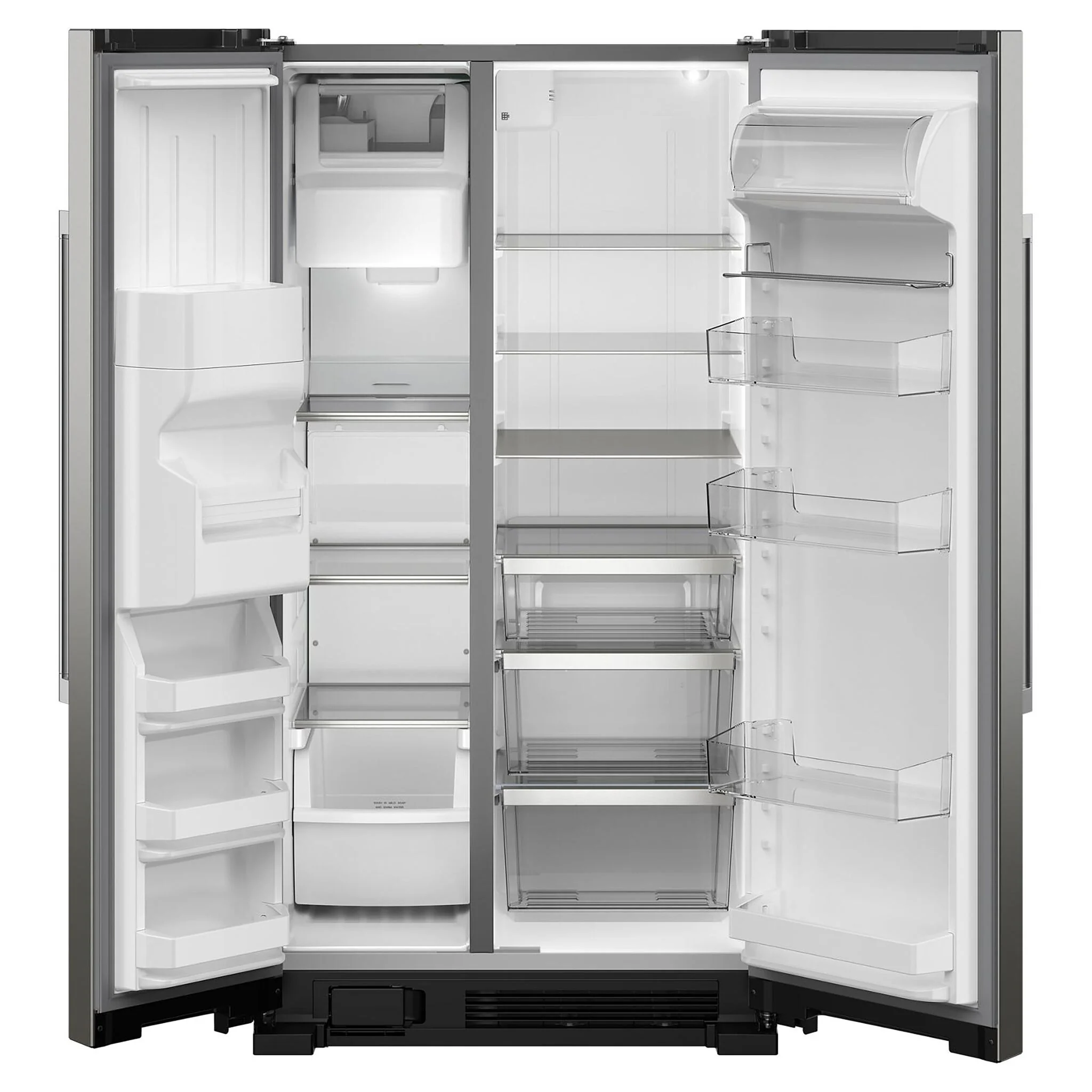 Maytag 35.5" 24.5 Cu. Ft. Fingerprint Resistant Stainless Steel Side-by-Side Refrigerator - MRSF4036PZ - Image 2