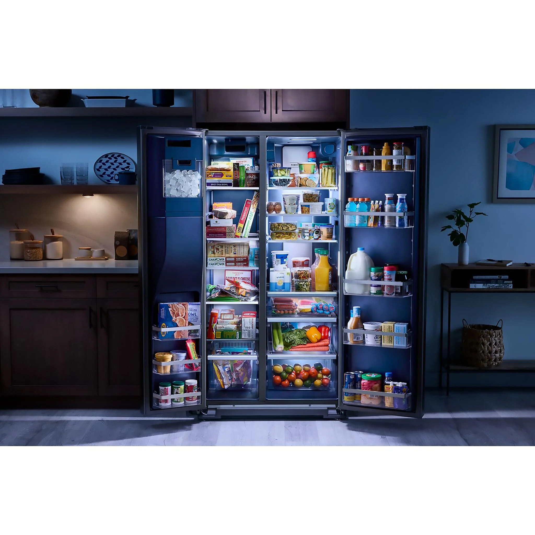Maytag 36" 28.3 Cu. Ft. Fingerprint Resistant Stainless Steel Side-by-Side Refrigerator - MRSF6636RZ - Image 3