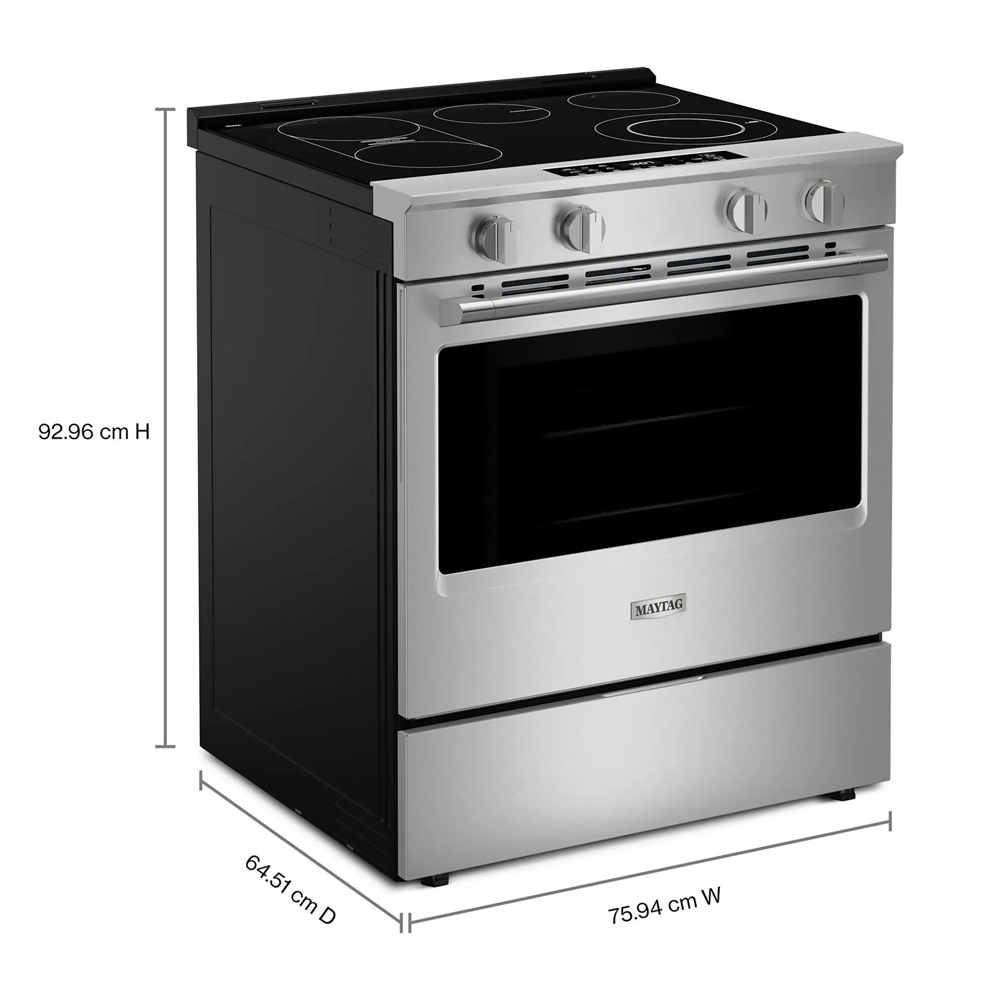 Maytag Fingerprint Resistant Stainless Steel Slide-In Electric Range (5.3 cu.ft.) - YMSES7030SZ - Image 4