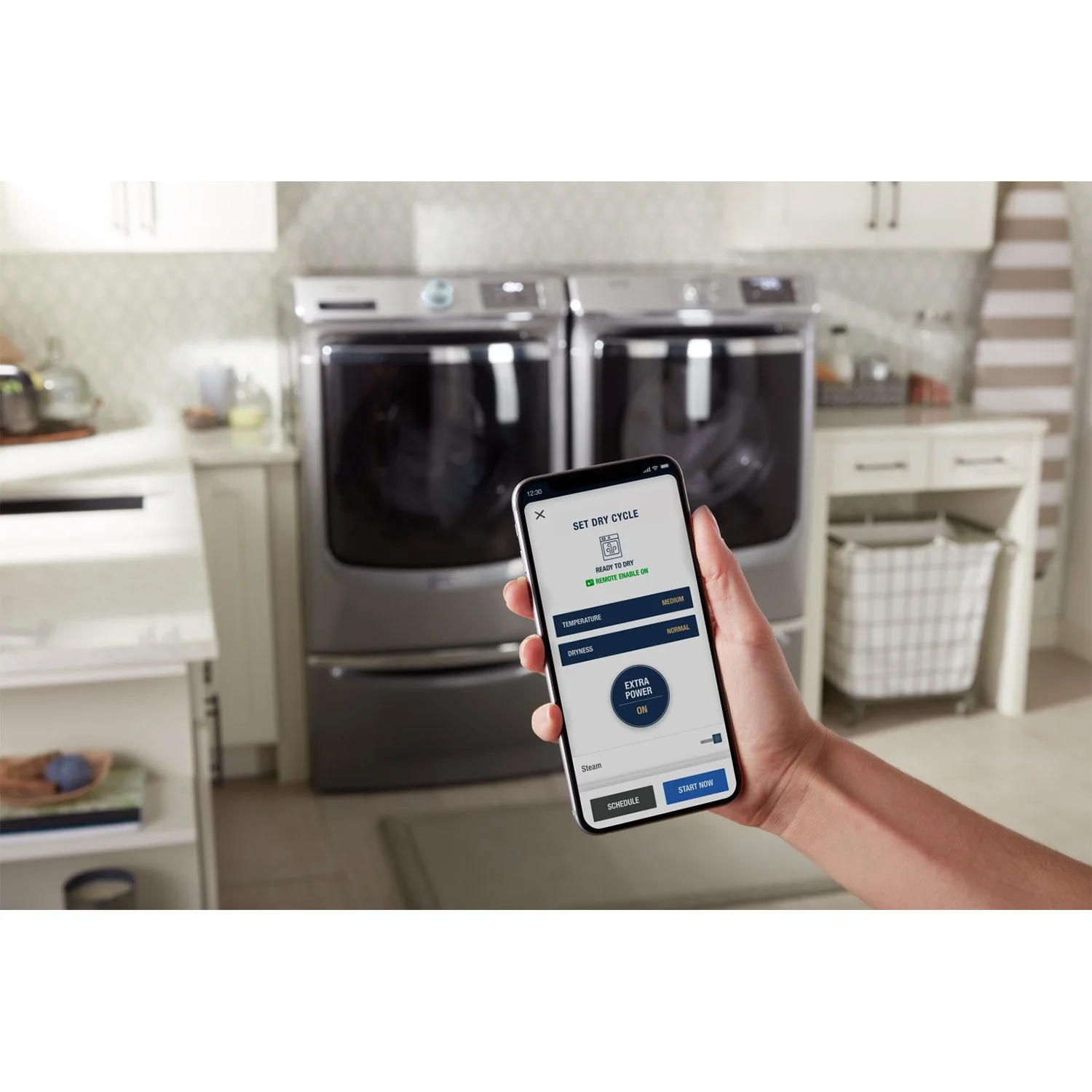 Maytag Metallic Slate Front-Load Washer (5.8 cu. ft.) & Gas Dryer (7.3 cu. ft.) - MHW8630HC/MGD8630HC - Image 8