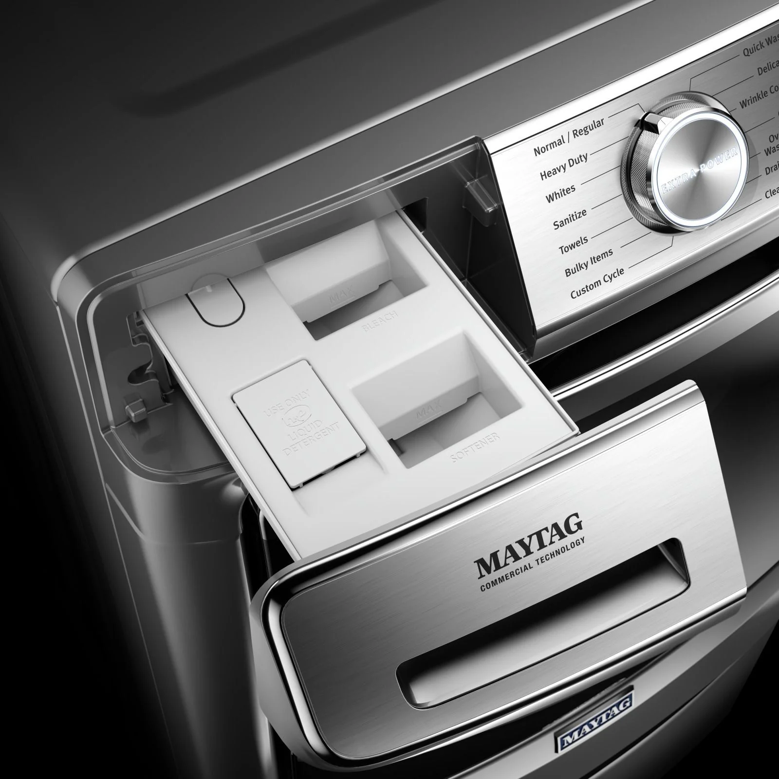 Maytag Metallic Slate Front Load Washer (5.8 Cu. Ft.) - MHW8630HC - Image 3