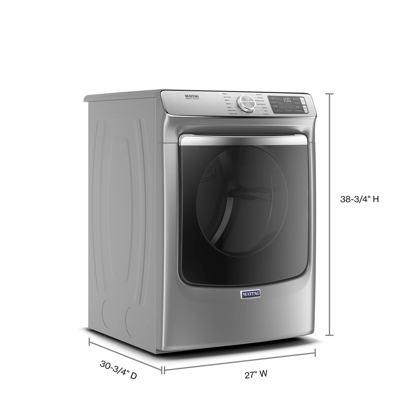 Maytag Metallic Slate Gas Dryer (7.3 Cu. Ft.) - MGD8630HC - Image 4