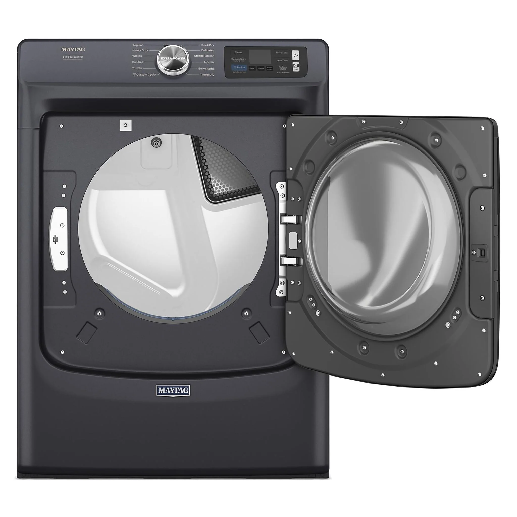 Maytag Midnight Steel Gas Dryer with Pet Pro (7.4 Cu.Ft.) - MGD7020RF - Image 3