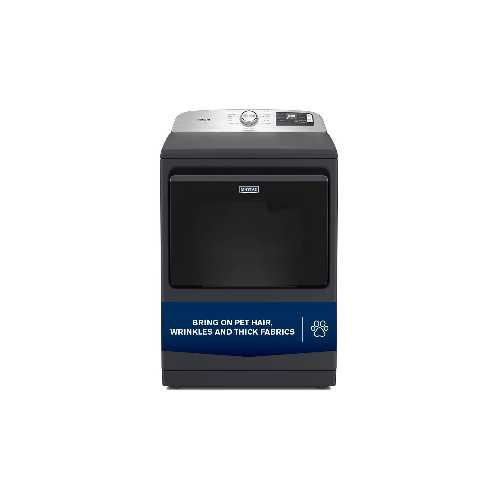 Maytag Midnight Steel Gas Dryer with Pet Pro (7.4 cu.ft.) - MGD7205RF - Image 10