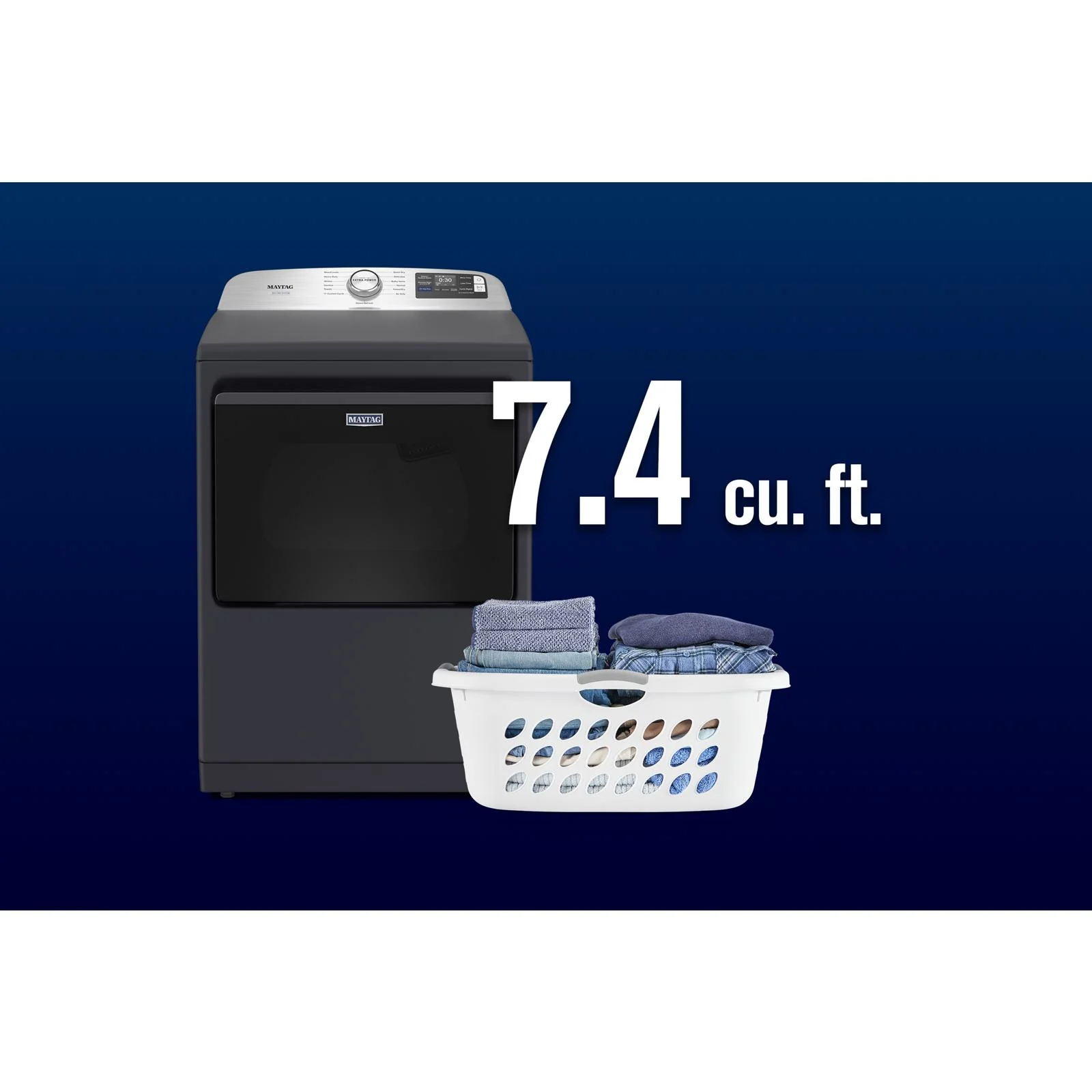Maytag Midnight Steel Gas Dryer with Pet Pro (7.4 cu.ft.) - MGD7205RF - Image 8