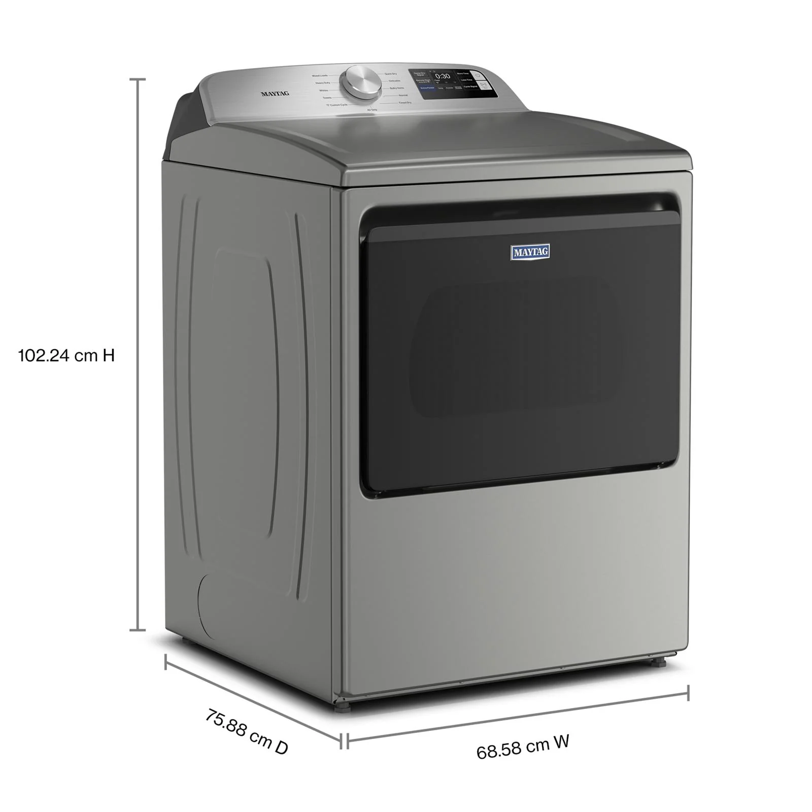 Maytag Radiant Silver Smart Electric Dryer (7.4 Cu. Ft.) with Extra Power - YMED6205RR - Image 7