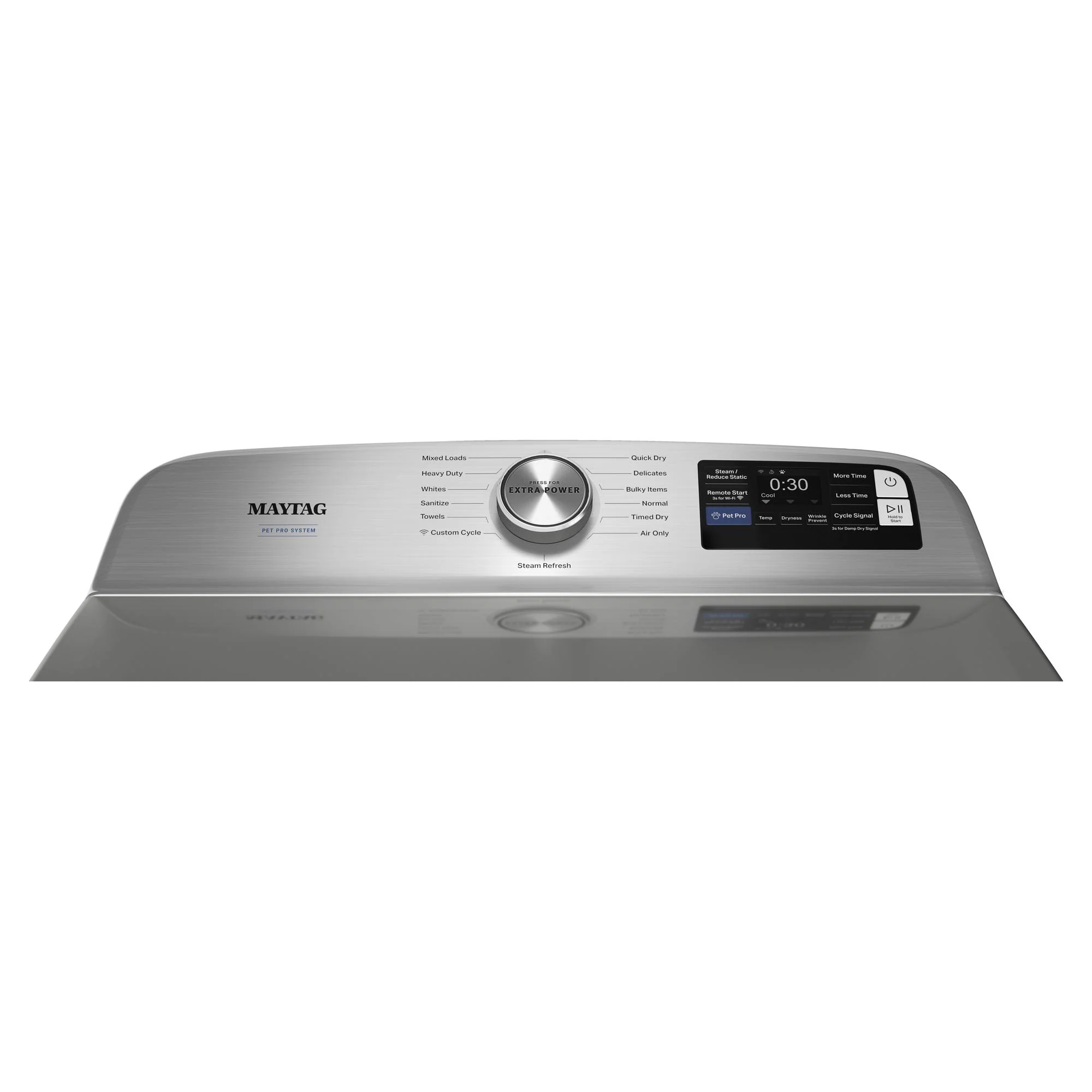 Maytag Radiant Silver Smart Steam Electric Dryer ( 7.4 Cu. Ft.) with Pet Pro System - YMED7205RR - Image 6