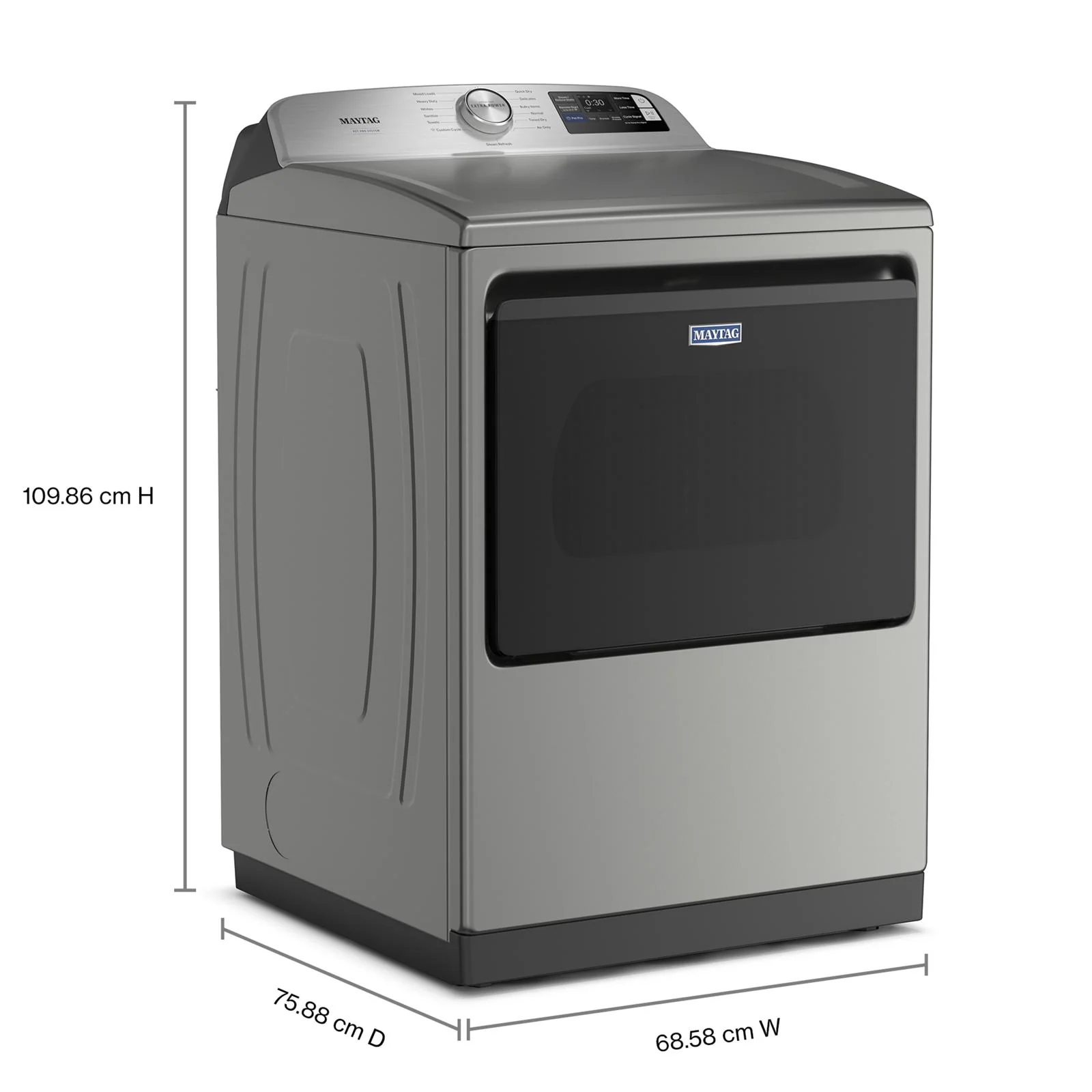 Maytag Radiant Silver Smart Steam Electric Dryer ( 7.4 Cu. Ft.) with Pet Pro System - YMED7205RR - Image 7