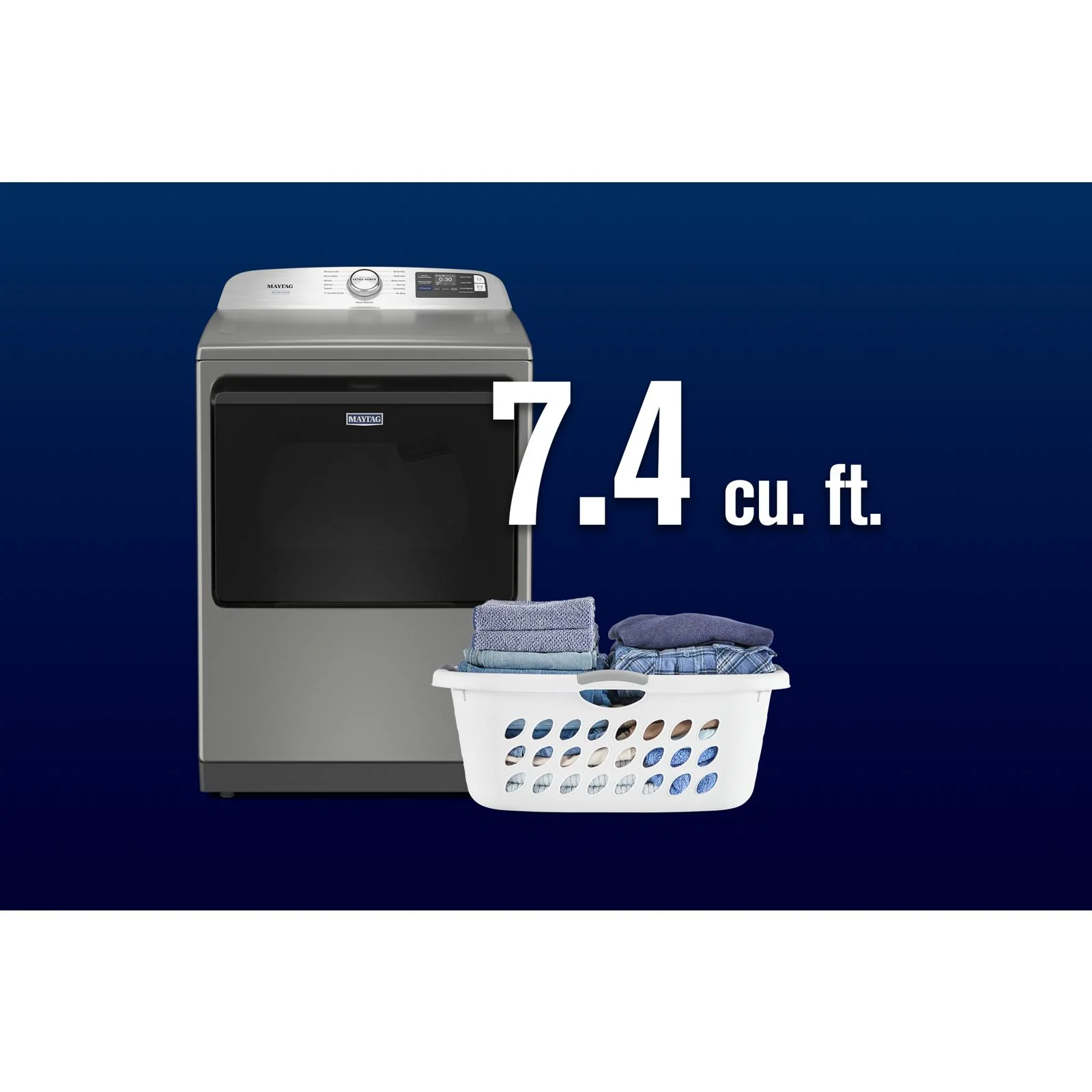 Maytag Silver Gas Dryer with Pet Pro (7.4 cu.ft.) - MGD7205RR - Image 8