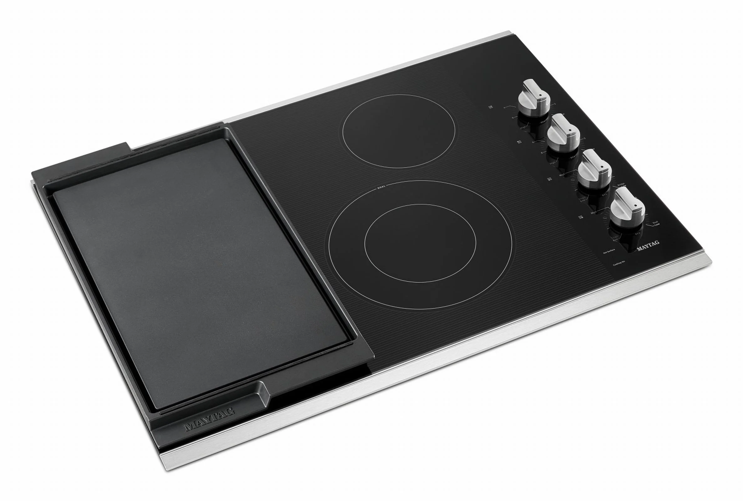 Maytag Stainless Steel 30" Electric Cooktop - MEC8830HS - Image 3