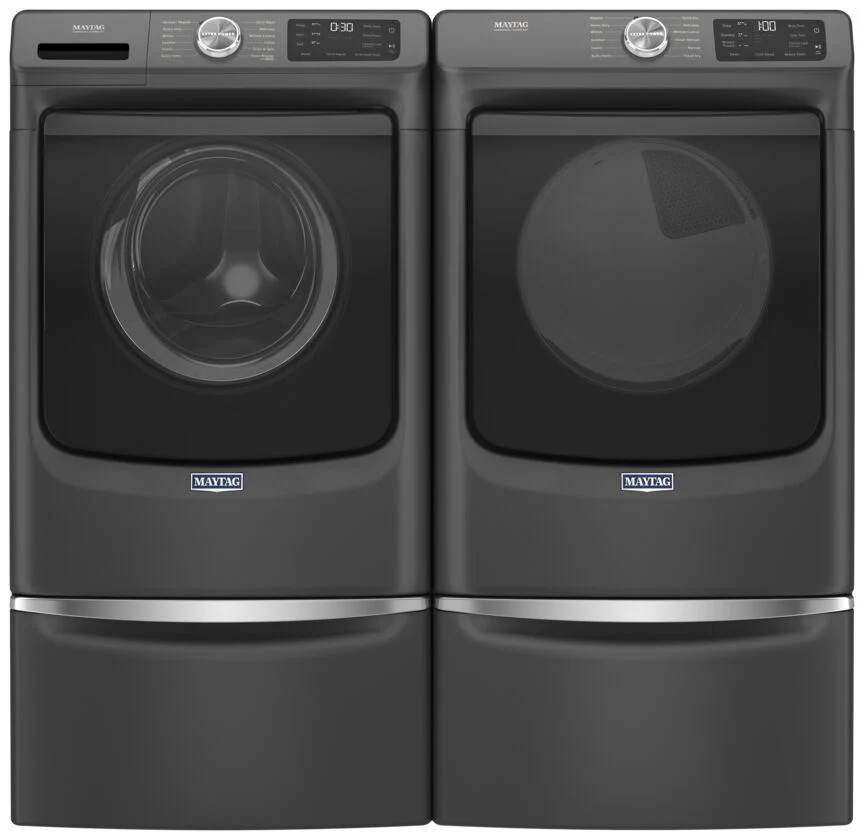 Maytag Volcano Black Front Load Washer with Extra Power and 12-Hr Fresh Spin™ (5.2 cu. ft.) - MHW5630MBK - Image 8