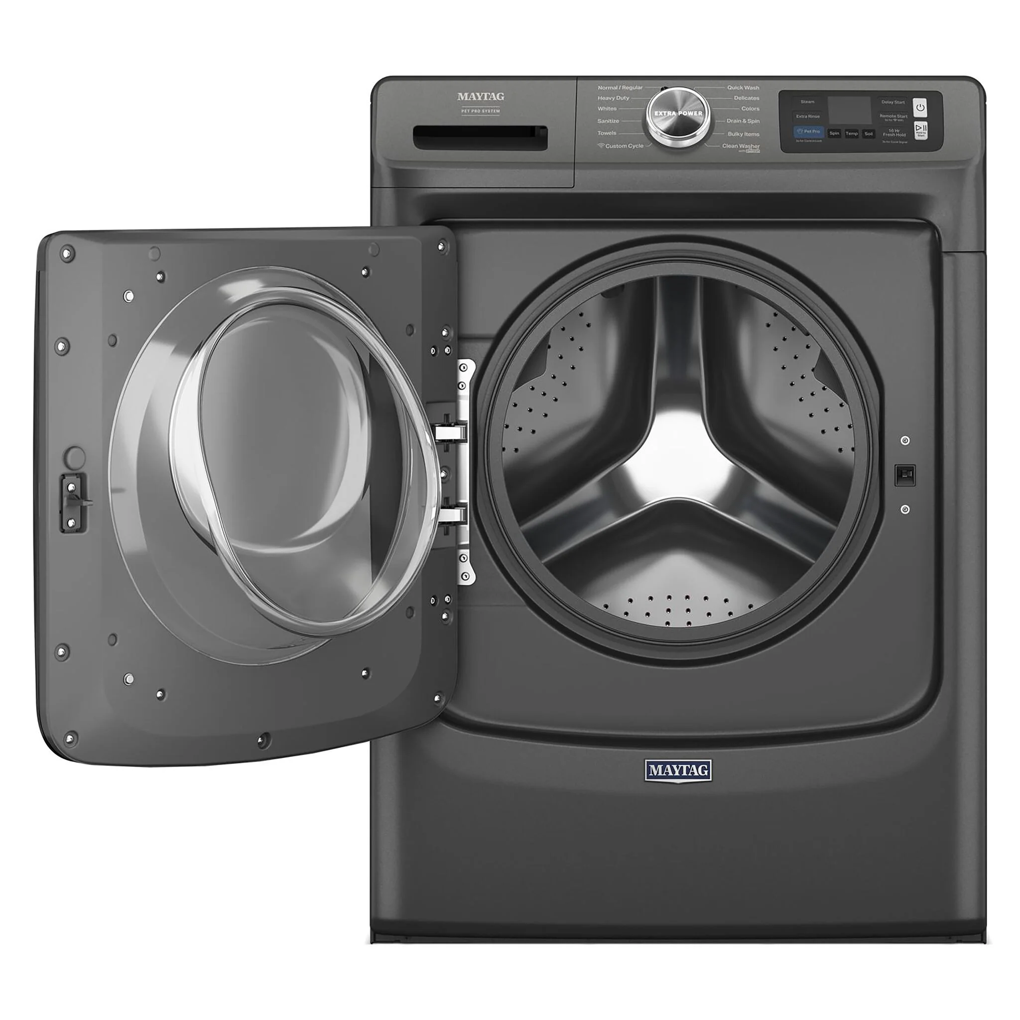 Maytag Volcano Black Front-Load Washer with Pet Pro (5.8 Cu.Ft.) - MFW7020RU - Image 4
