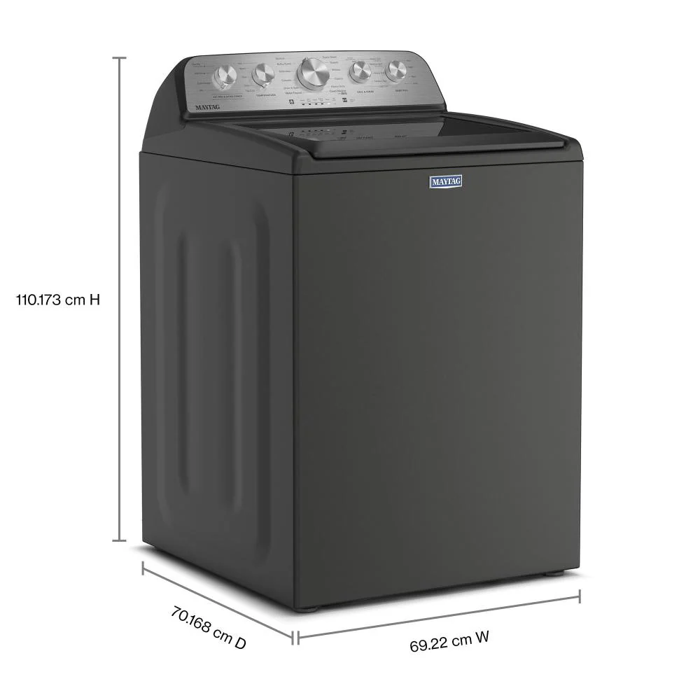 Maytag Volcano Black Top Load Agitator Washer (5.4 Cu. Ft. IEC) with Extra Power and Pet Pro Option - MTW5605RU - Image 2
