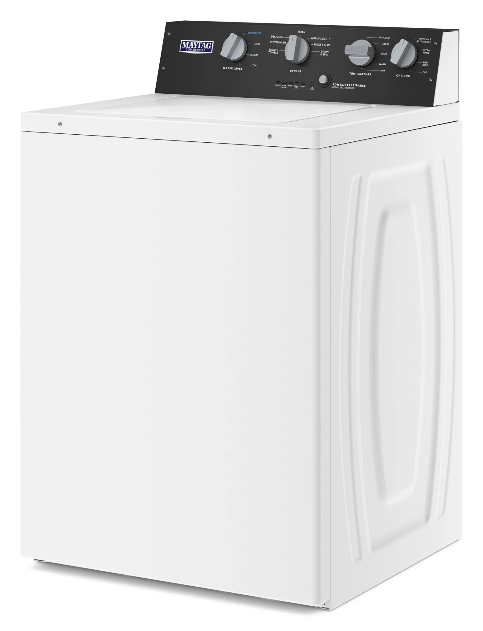Maytag White Commercial-Grade Residential Agitator Top Load Washer (4.00 IEC Cu Ft) - MVWP586GW - Image 3