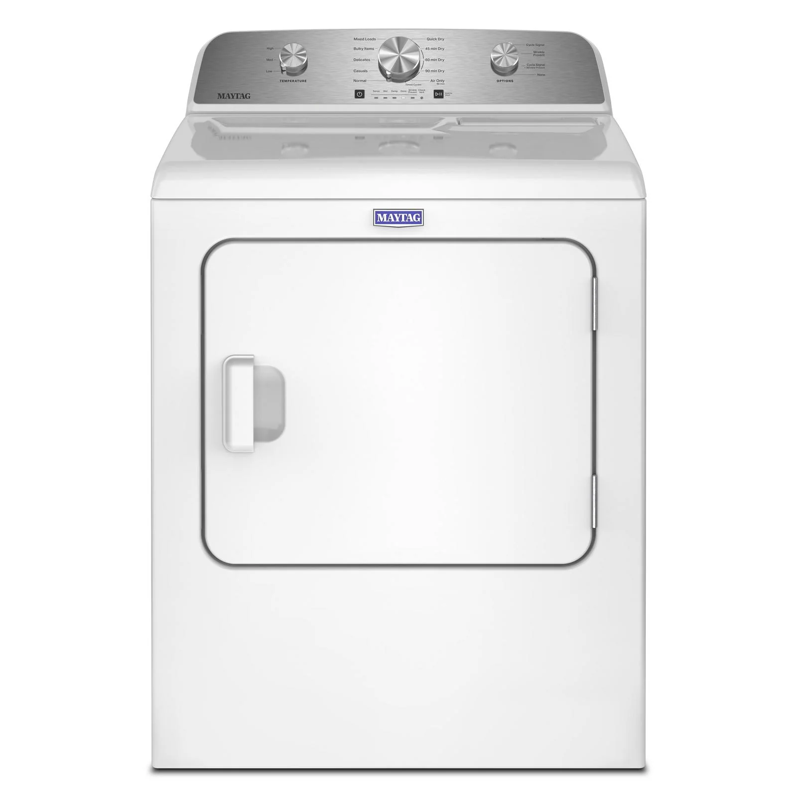 Maytag White Electric Dryer (7.0 Cu. Ft.) with Wrinkle Prevent Option - YMED4205SW