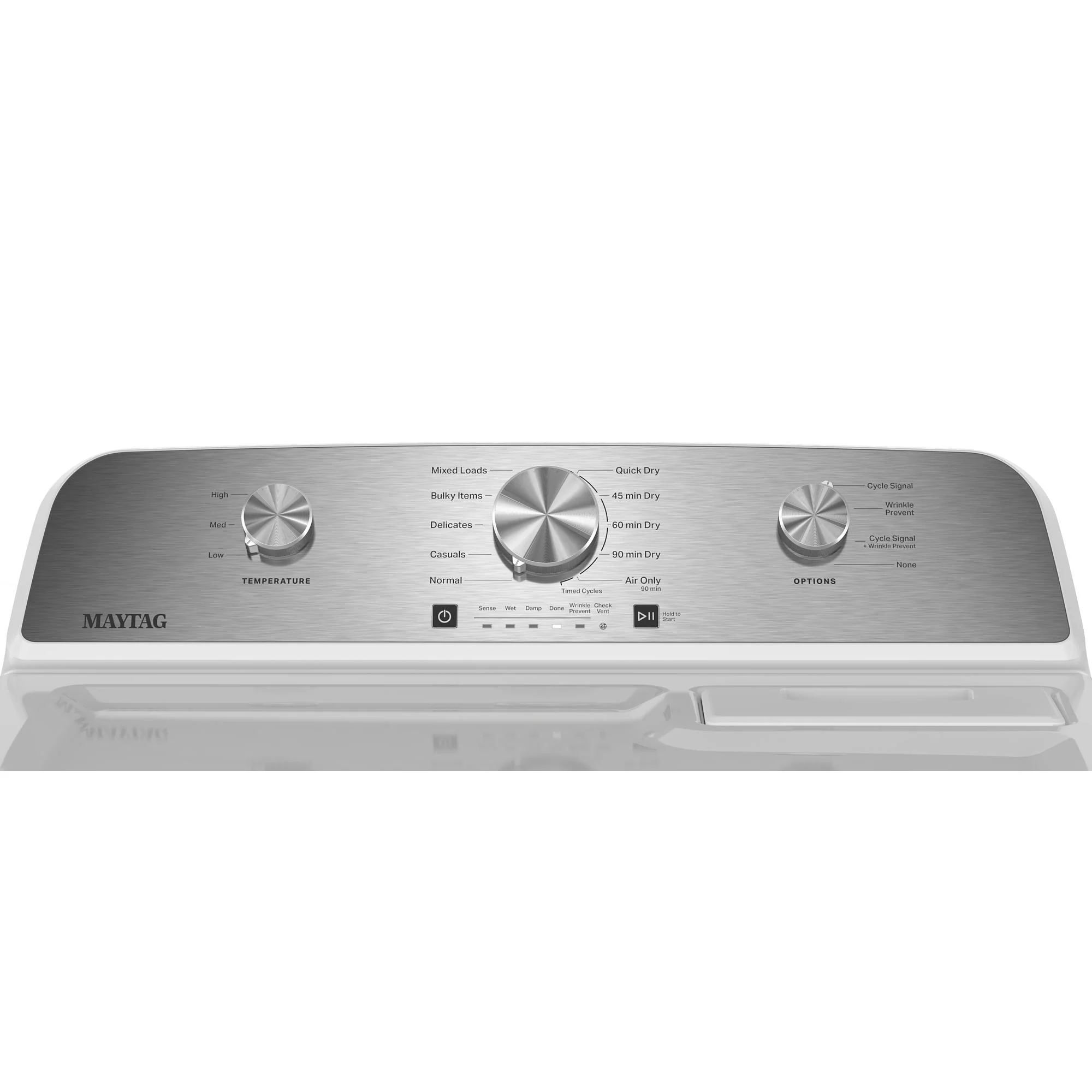 Maytag White Electric Dryer (7.0 Cu. Ft.) with Wrinkle Prevent Option - YMED4205SW - Image 5