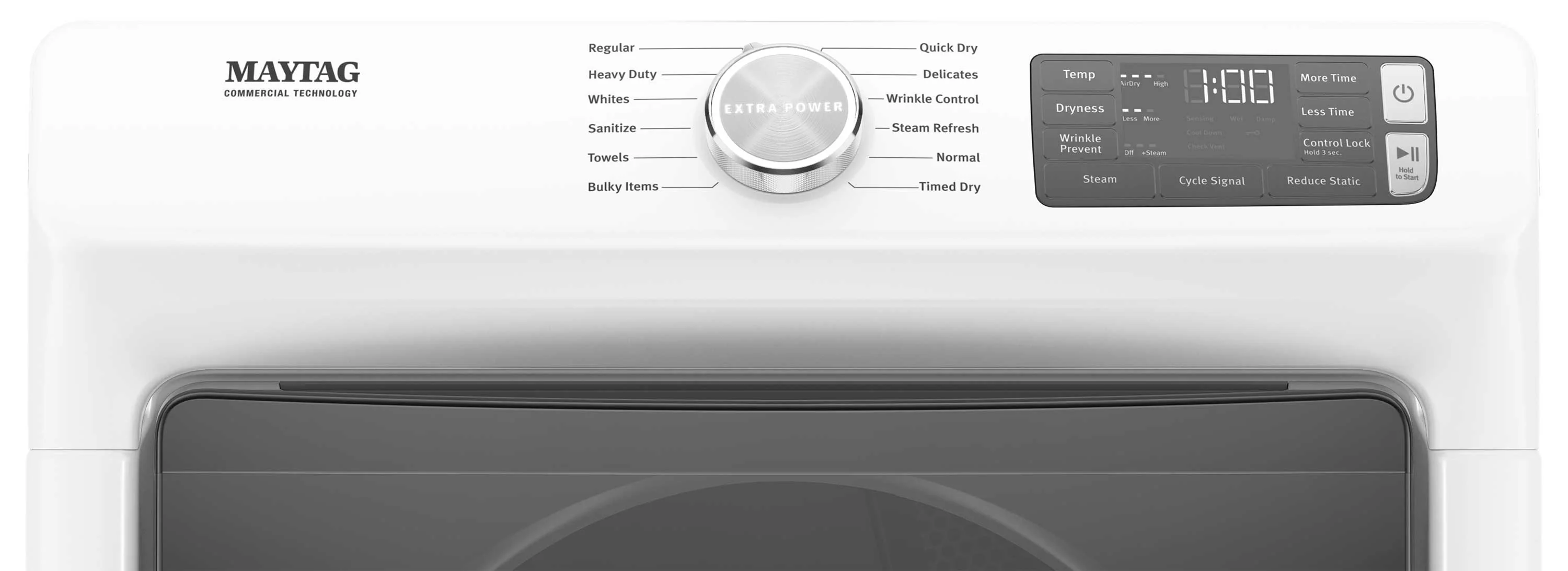 Maytag White Electric Dryer (7.3 Cu. Ft.) - YMED6630HW - Image 3