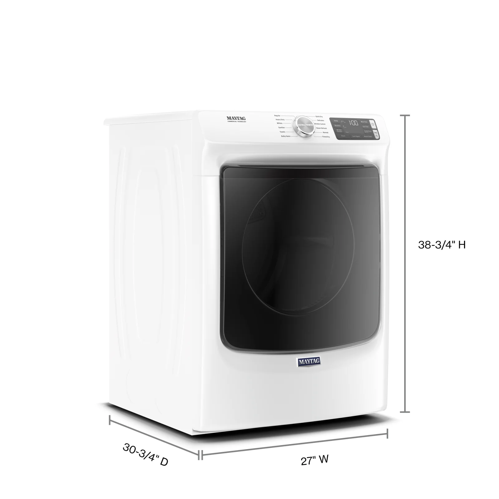 Maytag White Electric Dryer (7.3 Cu. Ft.) - YMED6630HW - Image 6