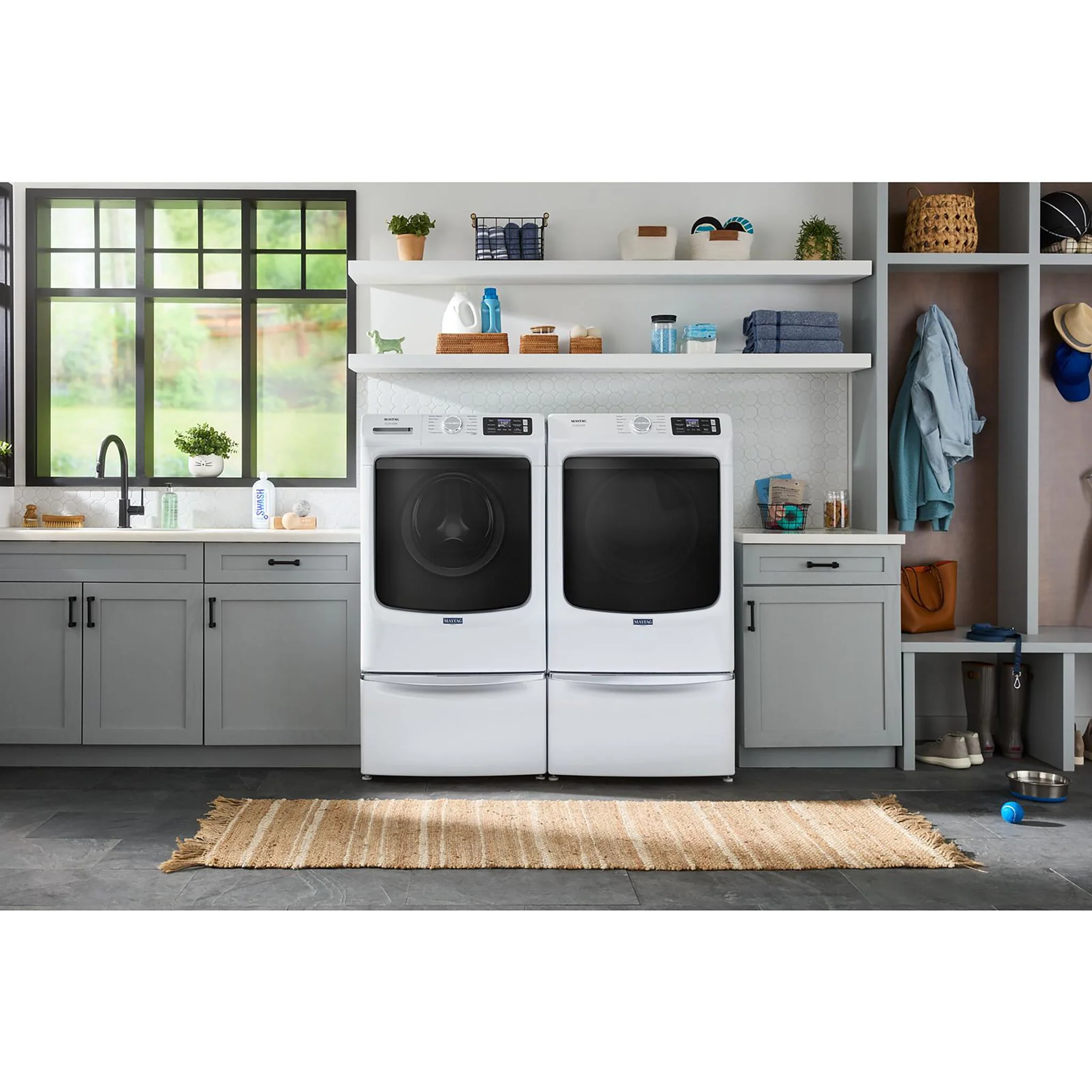 Maytag White Electric Dryer with Pet Pro (7.4 Cu.Ft.) - YMED7020RW - Image 4
