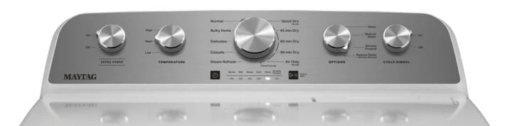 Maytag White Electric Dryer with Steam Enhanced Cycles (7.0 cu. ft.) - YMED5430MW - Image 2