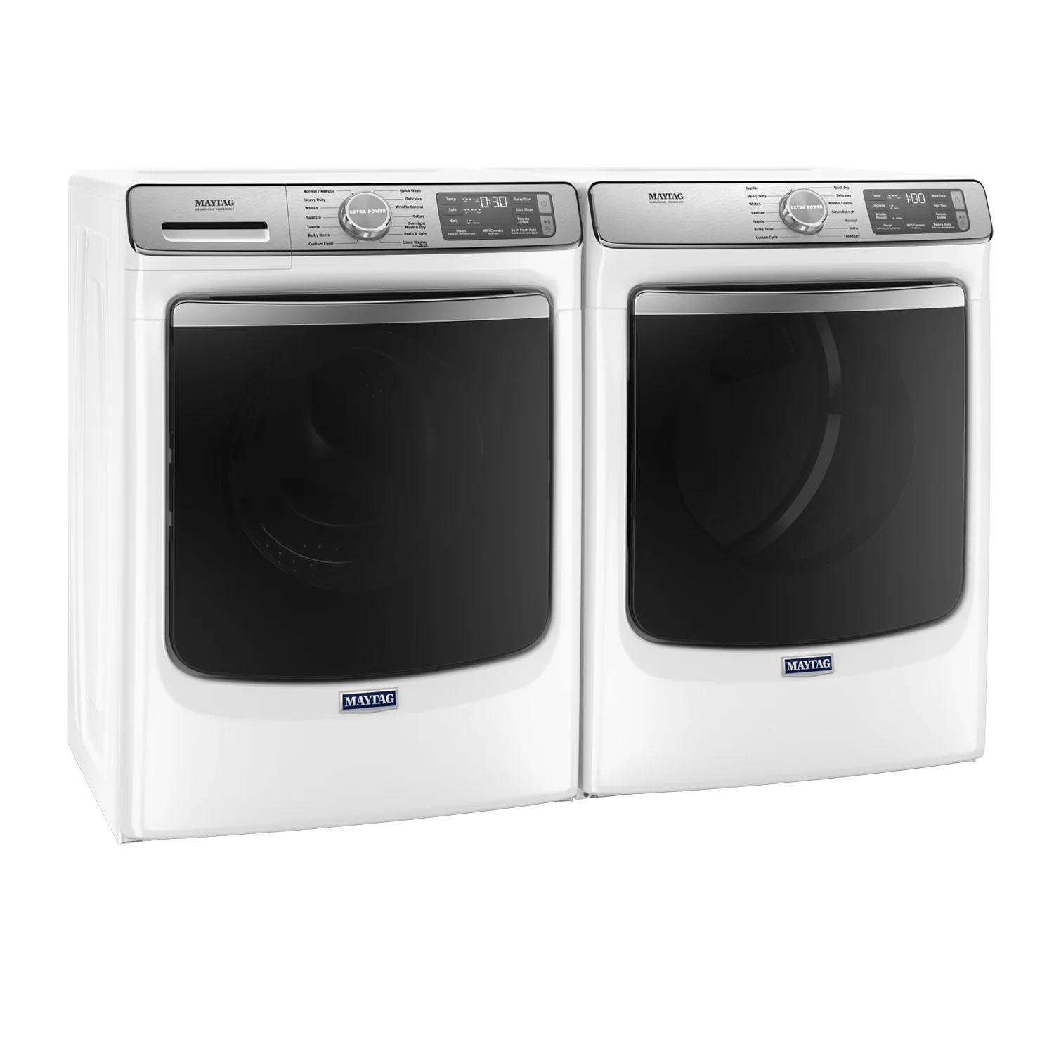 Maytag White Front-Load Washer (5.8 cu. ft.) & Gas Dryer (7.3 cu. ft.) - MHW8630HW/MGD8630HW - Image 2