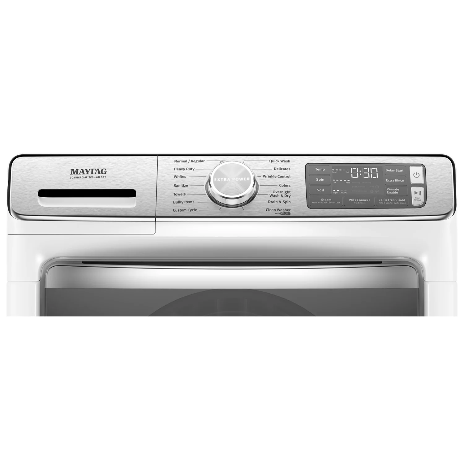 Maytag White Front-Load Washer (5.8 cu. ft.) & Gas Dryer (7.3 cu. ft.) - MHW8630HW/MGD8630HW - Image 4