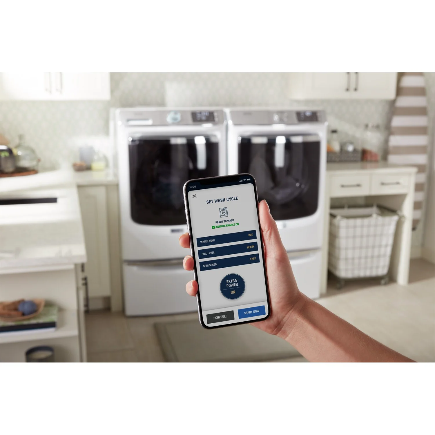 Maytag White Front-Load Washer (5.8 cu. ft.) & Gas Dryer (7.3 cu. ft.) - MHW8630HW/MGD8630HW - Image 6