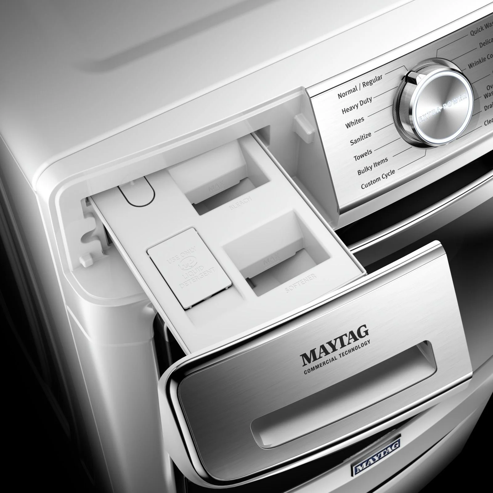 Maytag White Front Load Washer (5.8 Cu. Ft.) - MHW8630HW - Image 3