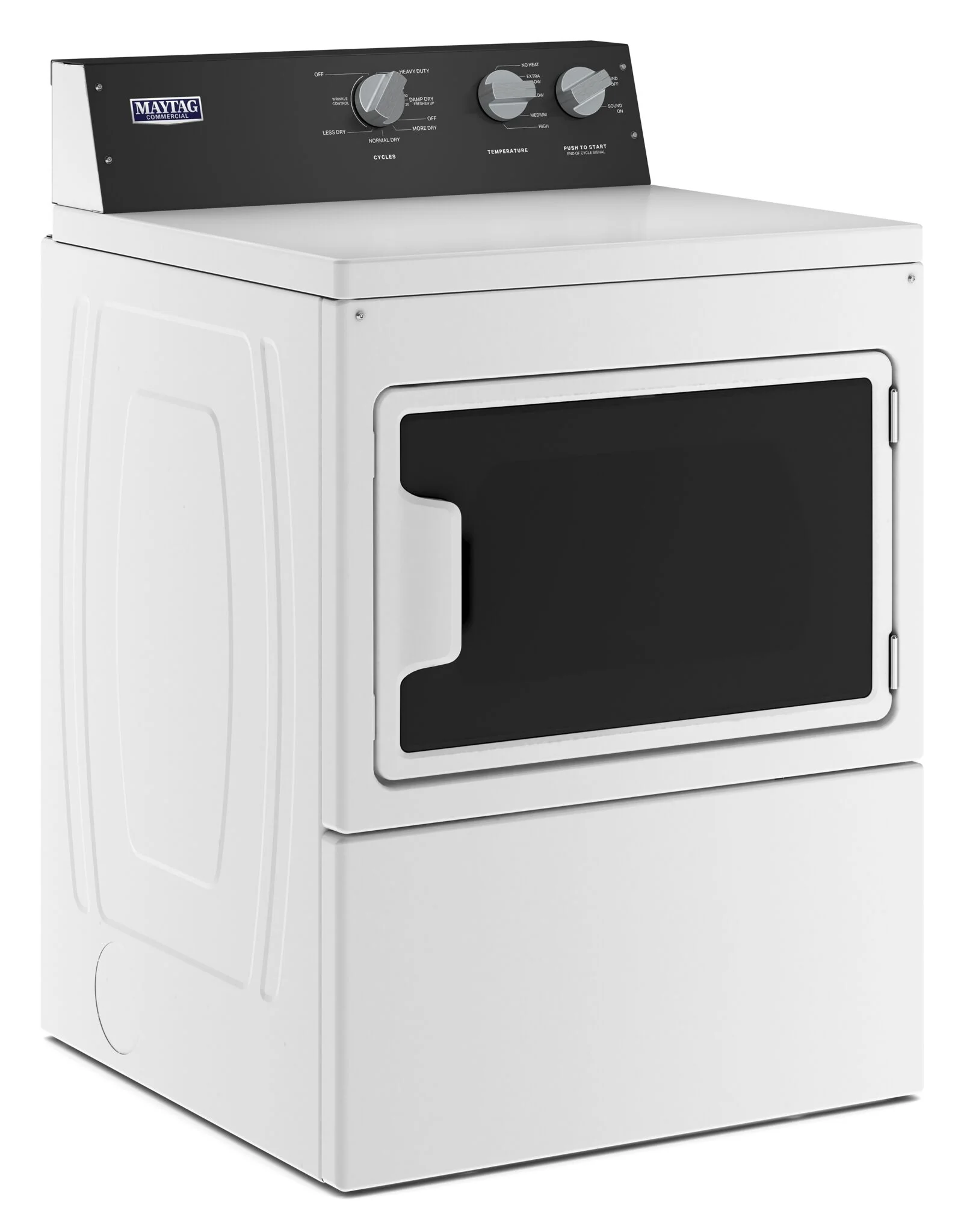 Maytag White Gas Commercial-Grade Residential Dryer (7.40 Cu Ft) - MGDP586KW - Image 4